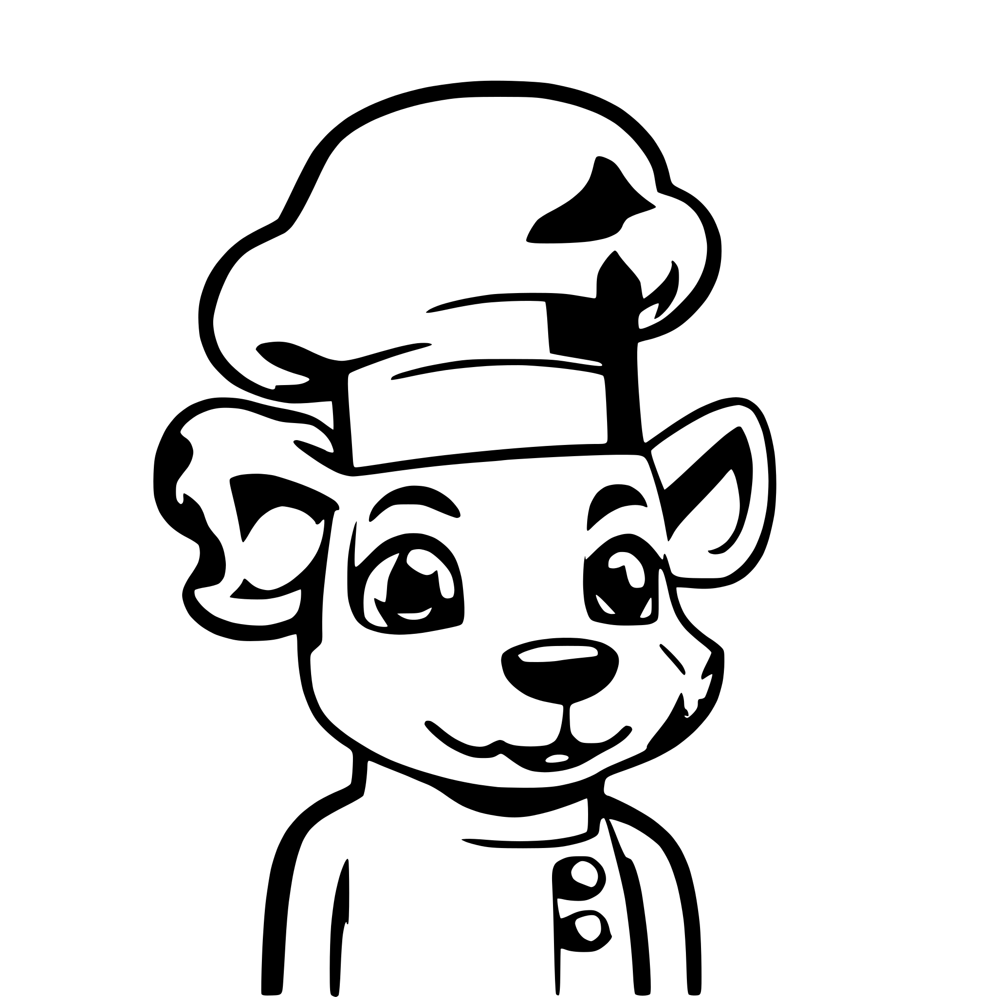 AI-generated SVG of a A Dog With Chef Hat
