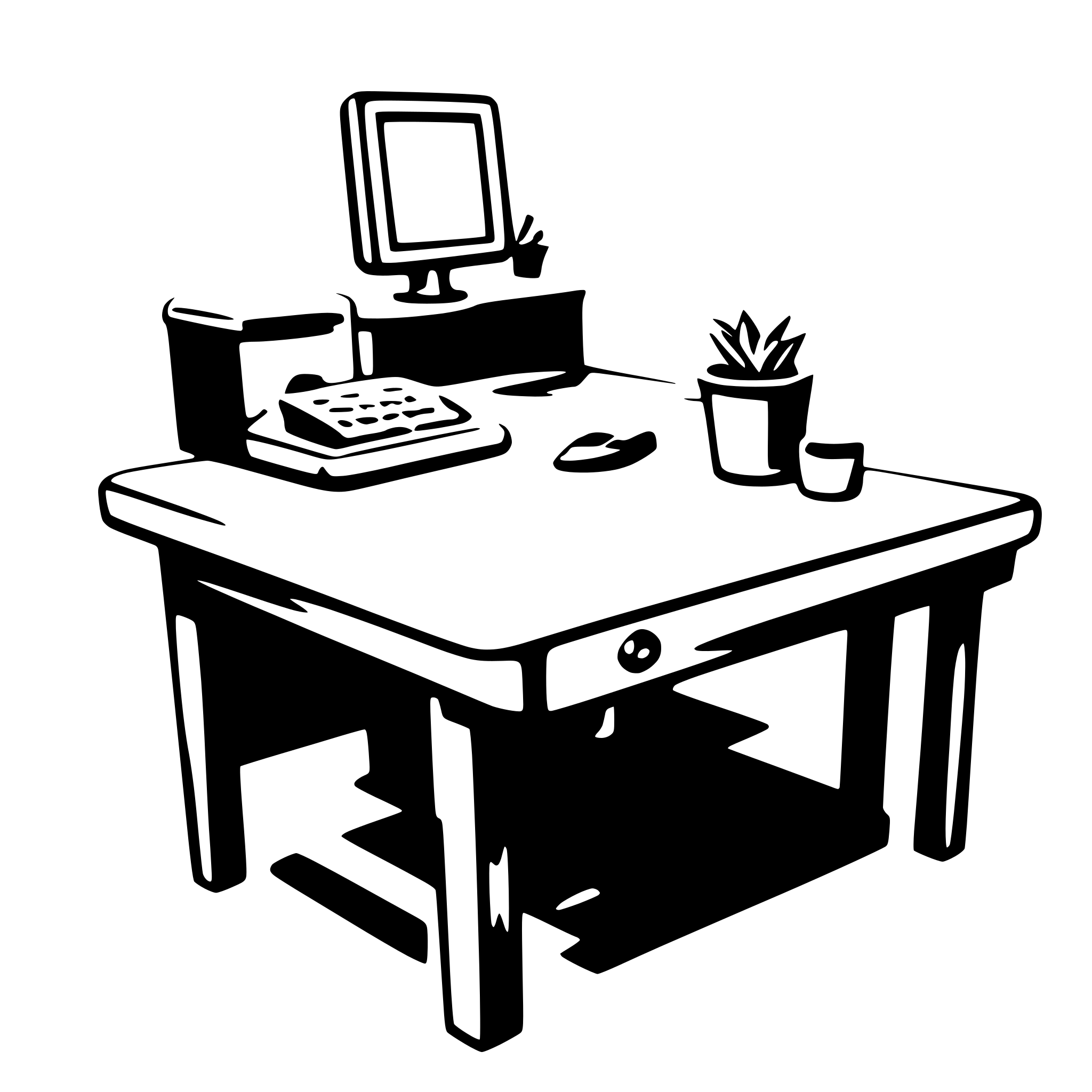 AI-generated SVG of 'desk'