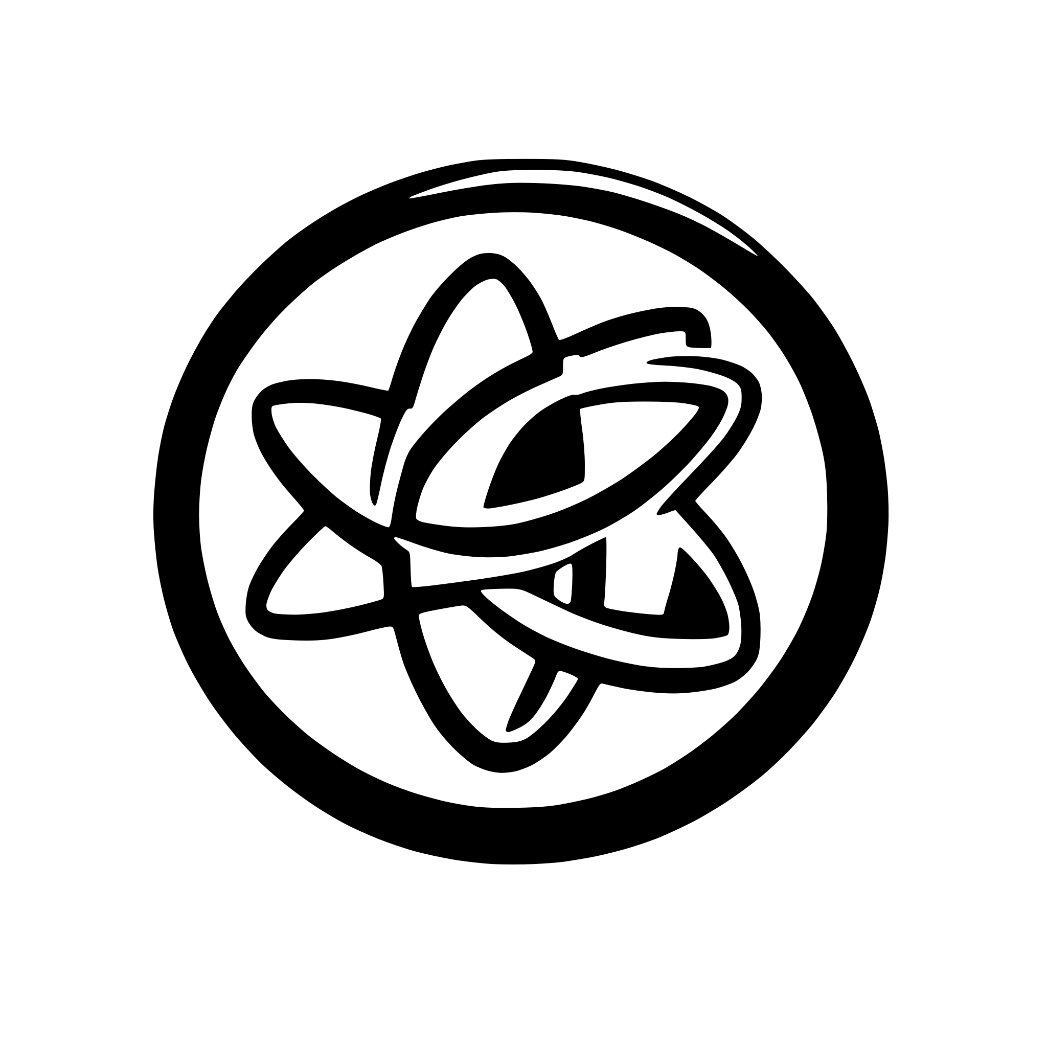 AI-generated SVG of a atomic reaction logo