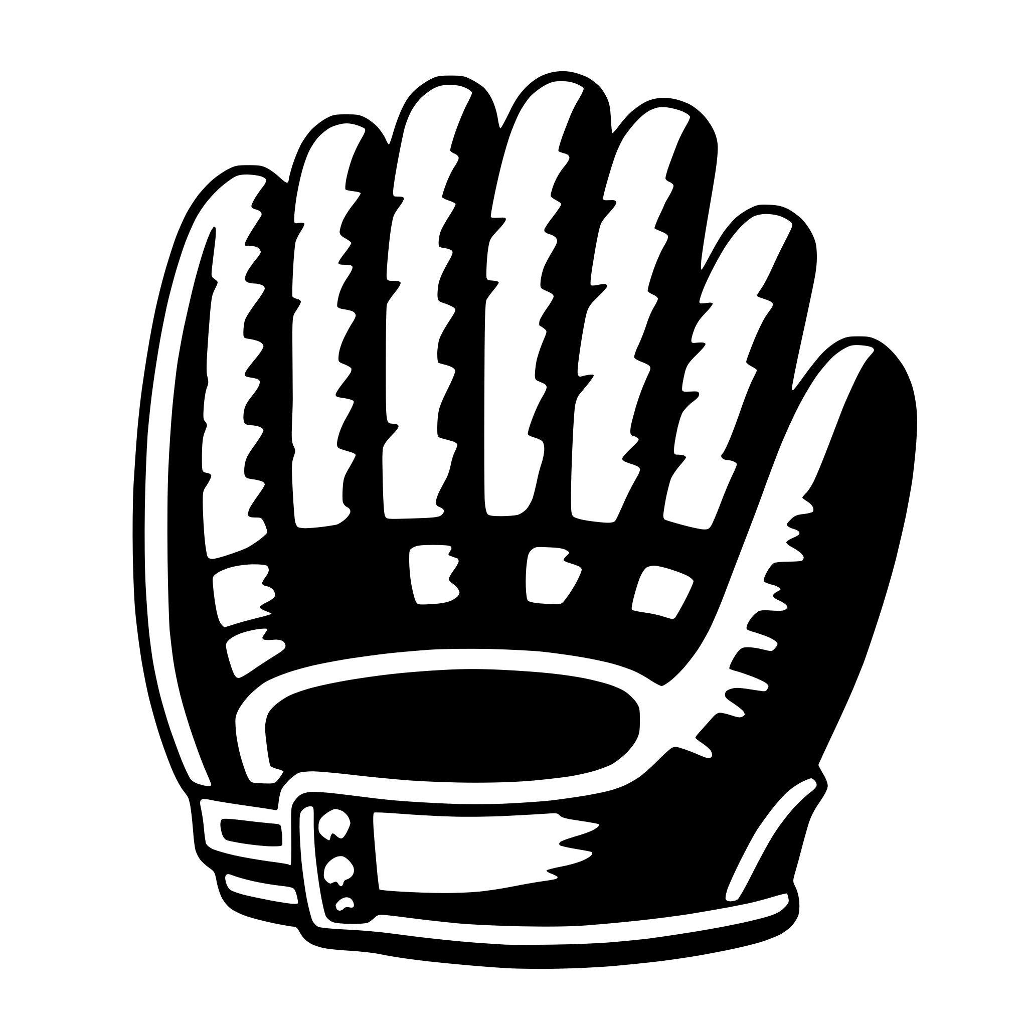 AI-generated SVG of a baseball glove