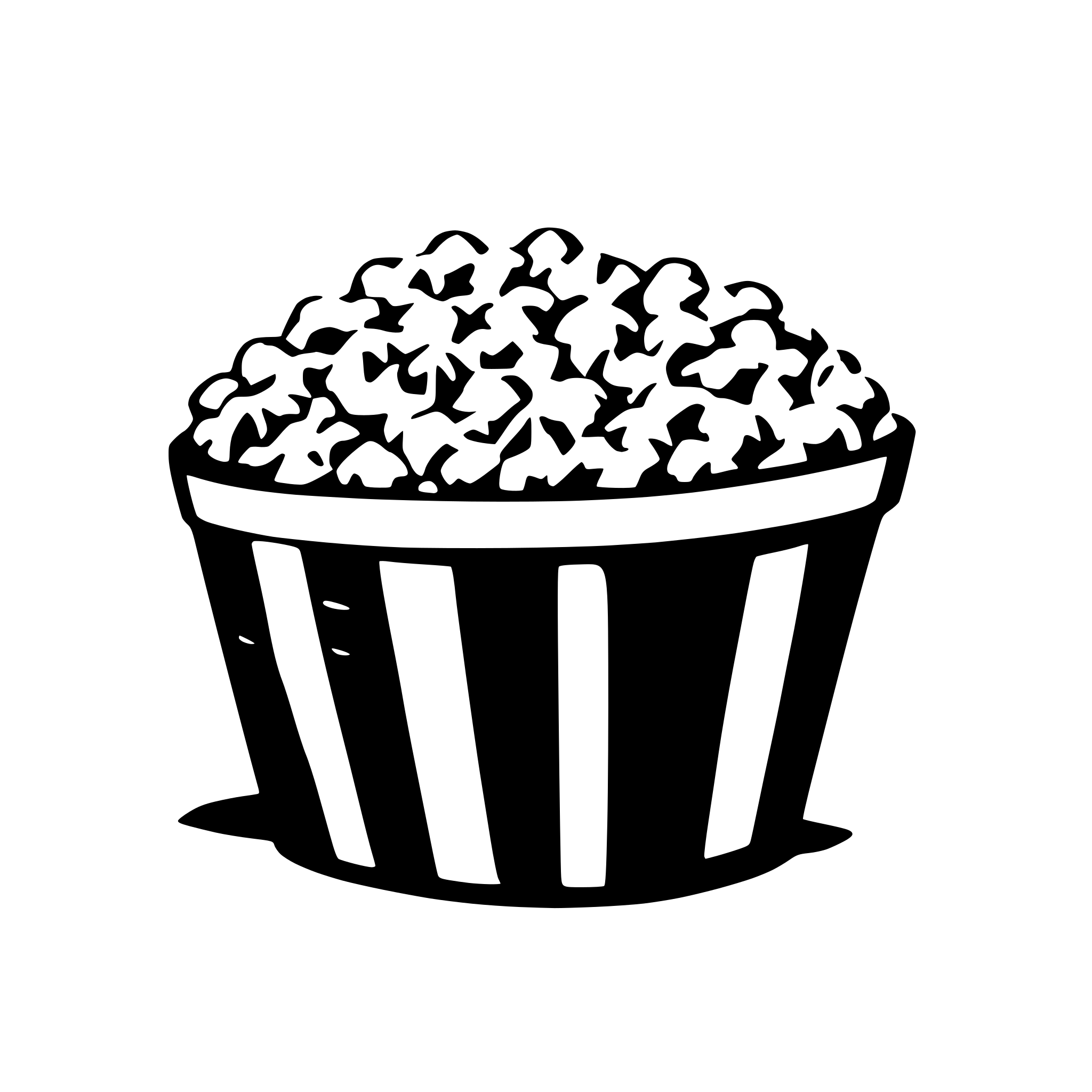 AI-generated SVG of 'popcorn'