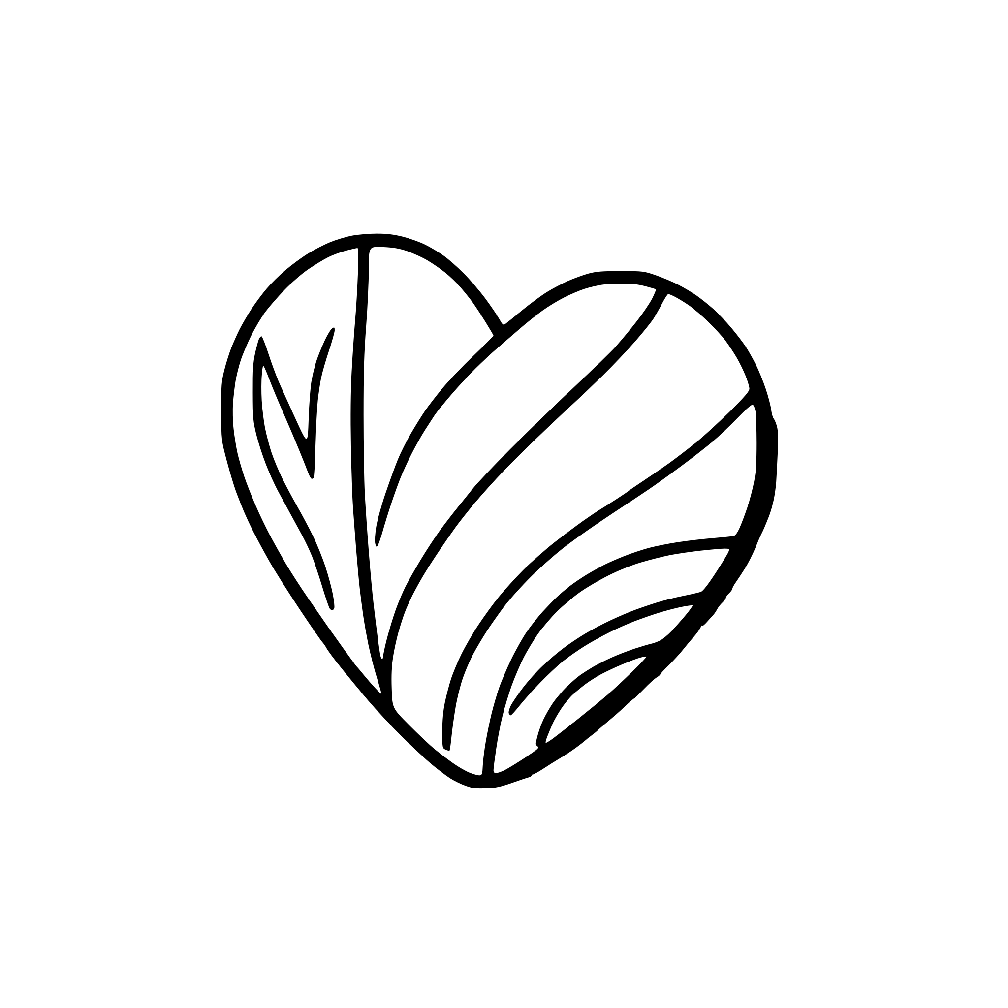 AI-generated SVG of 'handrawn heart  simple'