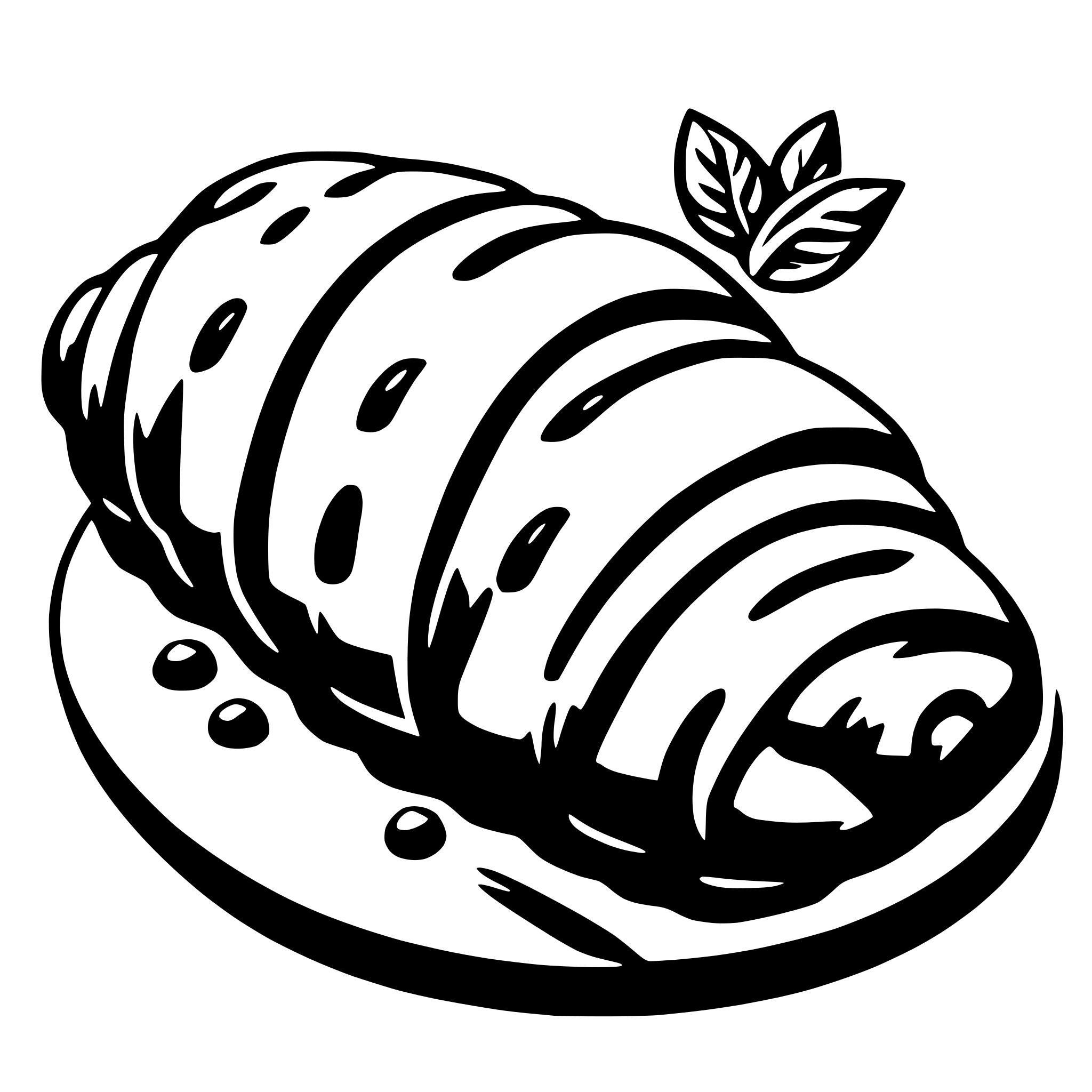 AI-generated SVG of a croissant