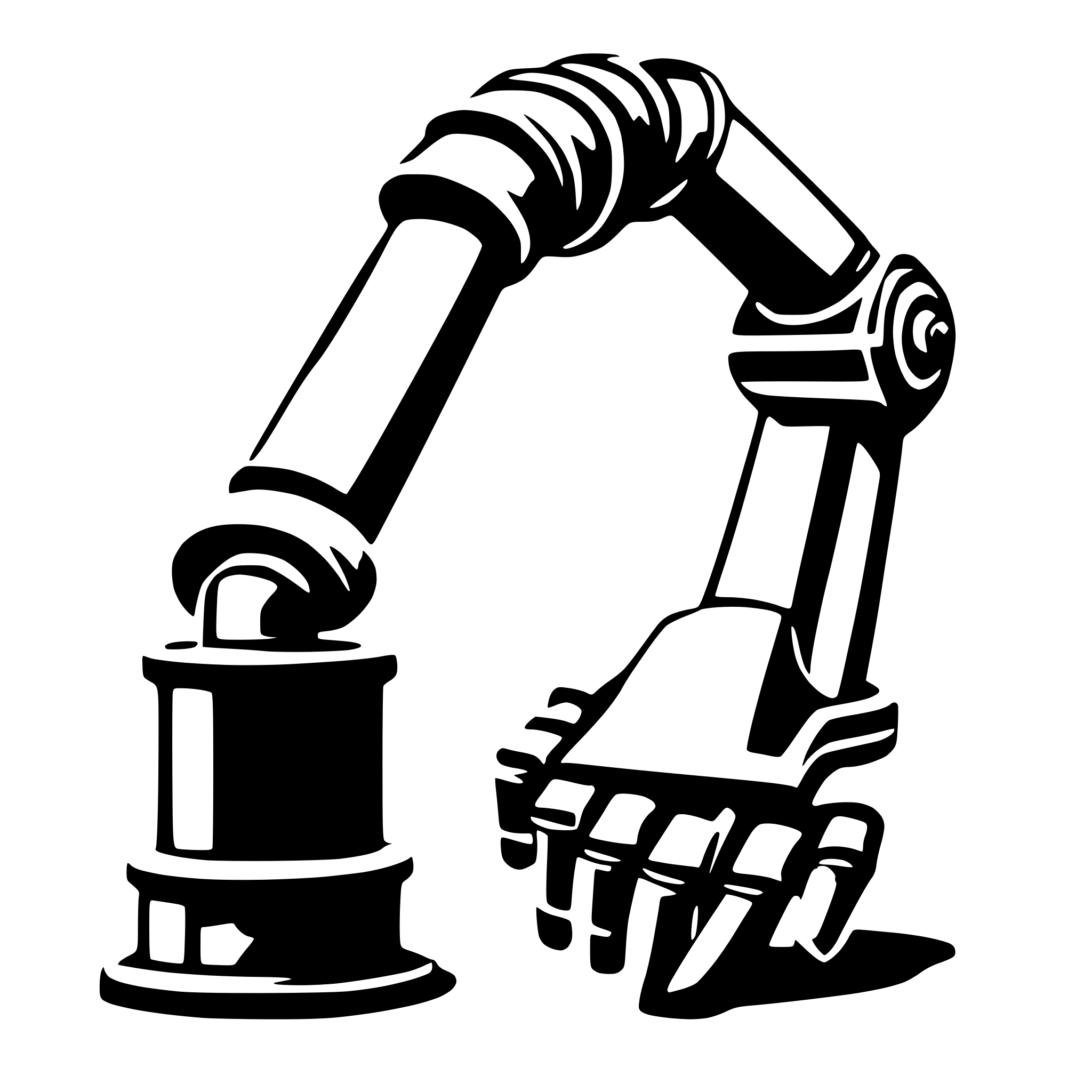 AI-generated SVG of 'robot arm'