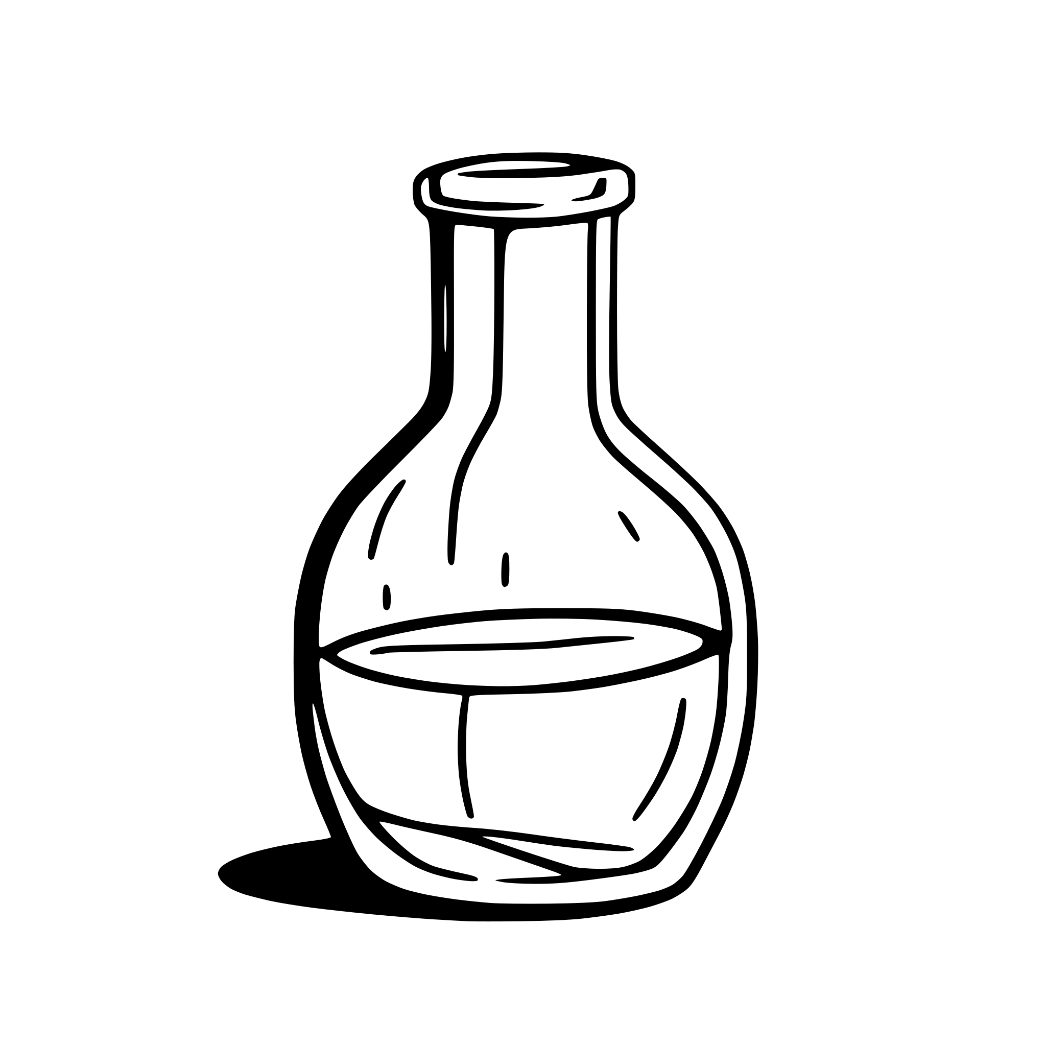 AI-generated SVG of 'empty round potion bottle'