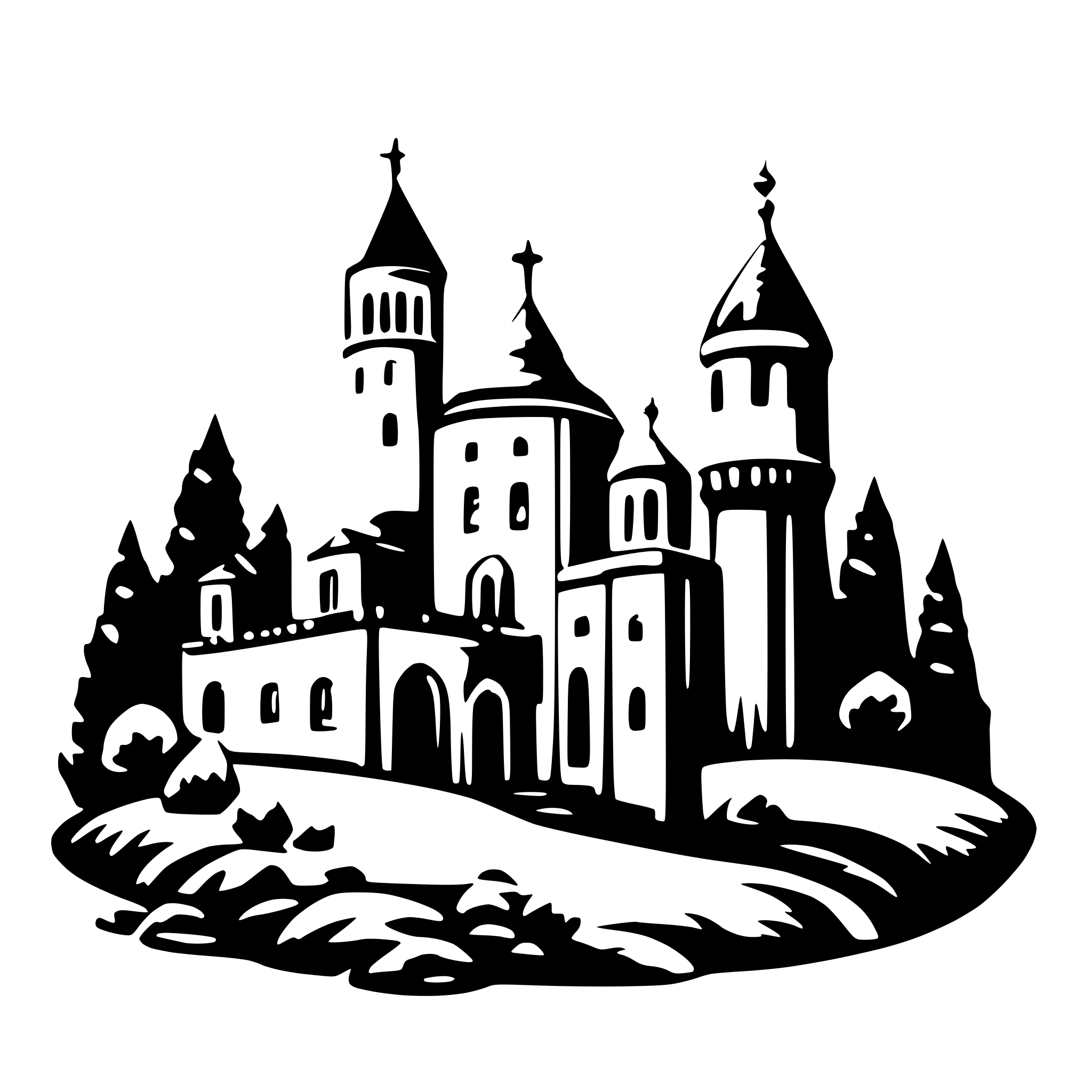AI-generated SVG of 'Список команий'