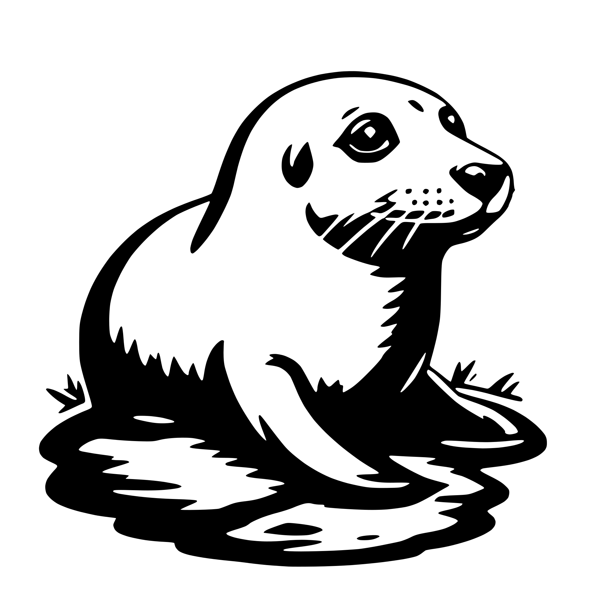 AI-generated SVG of 'seal'