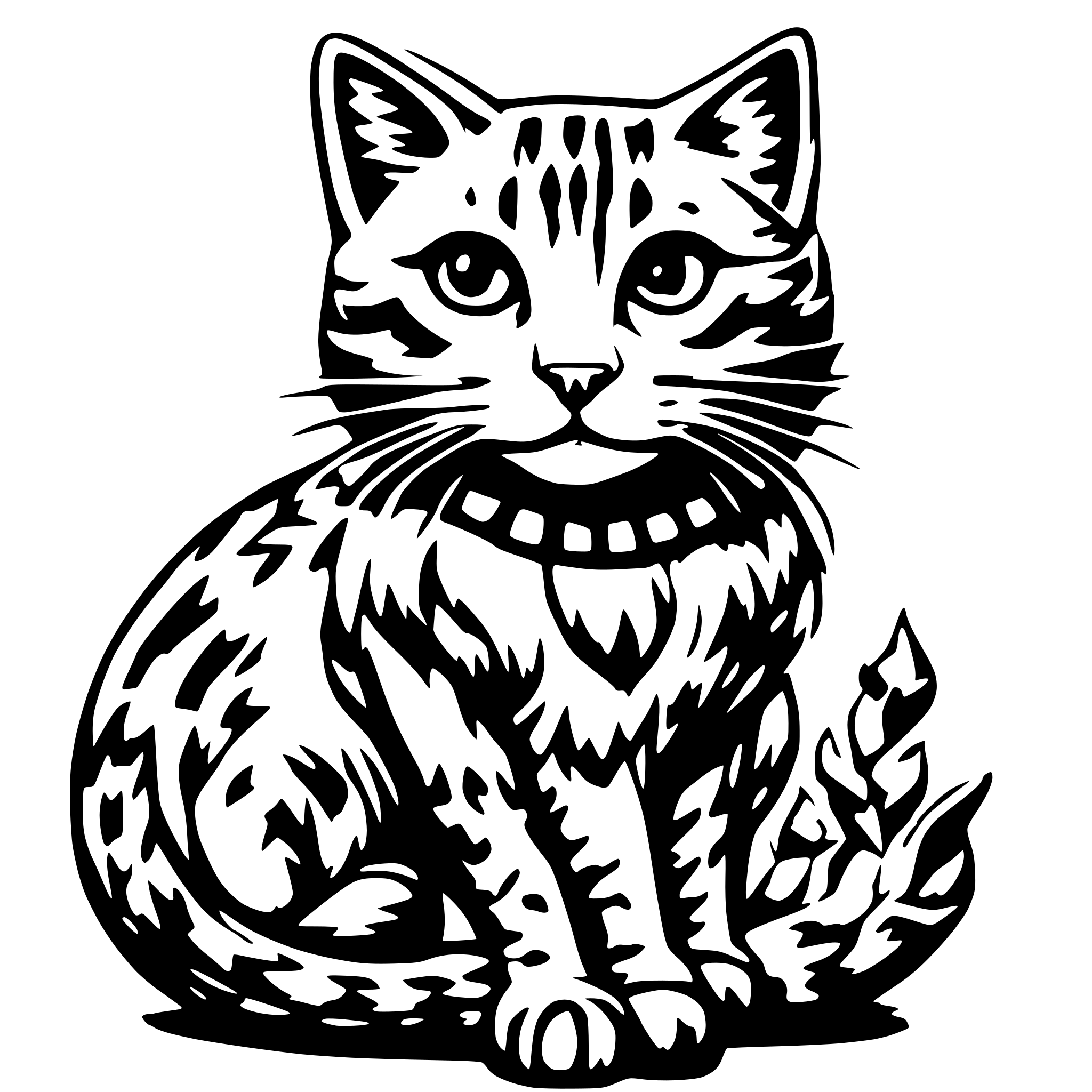 AI-generated SVG of a cat