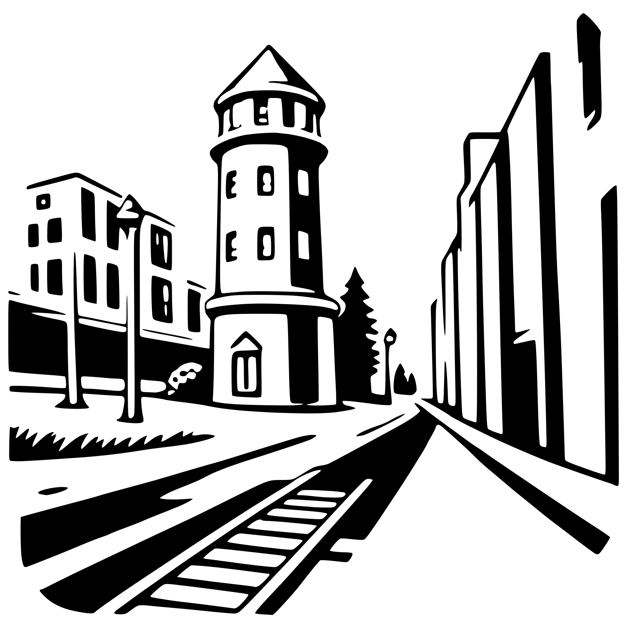 AI-generated SVG of a urban exploration graffiti