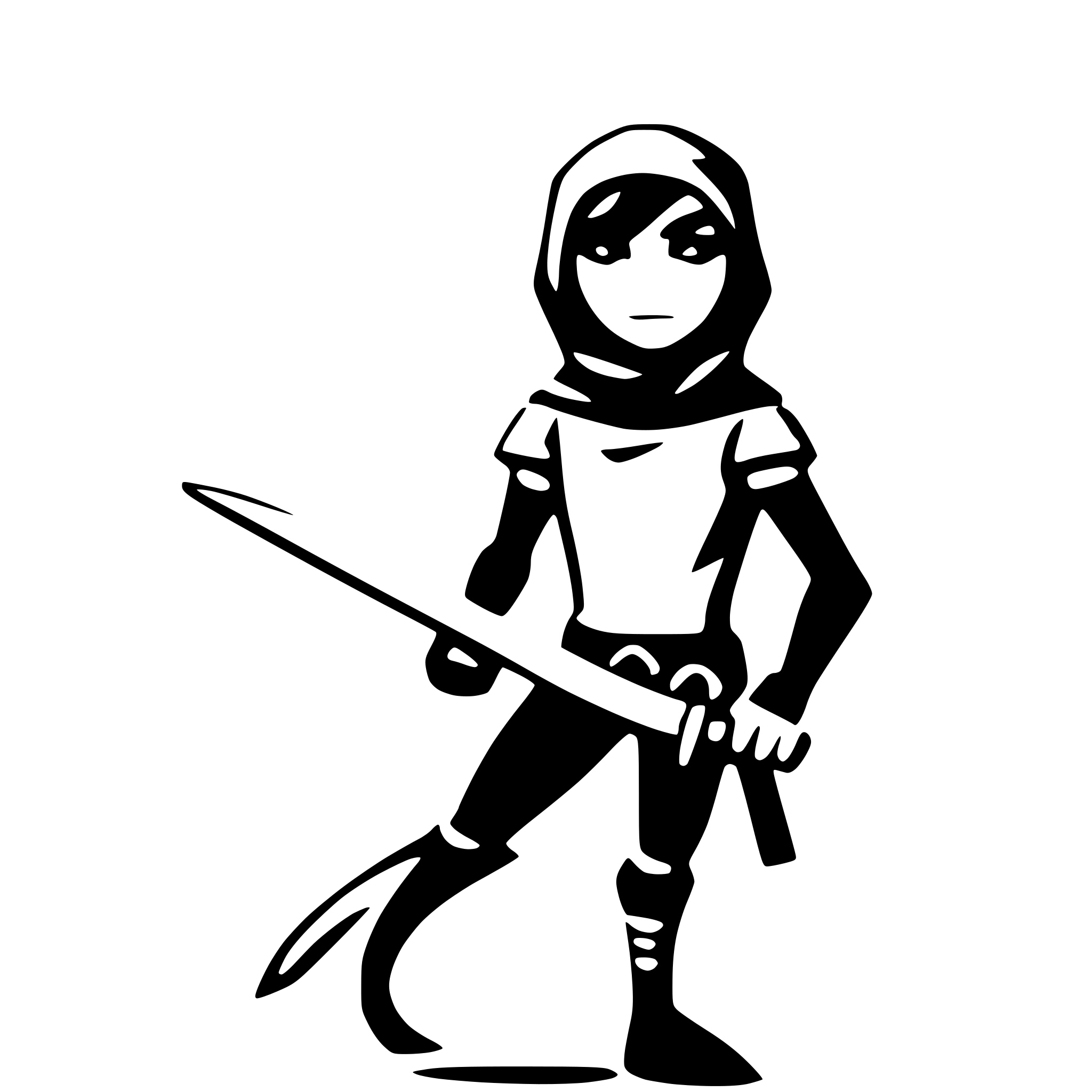 AI-generated SVG of 'CUTE NINJA'
