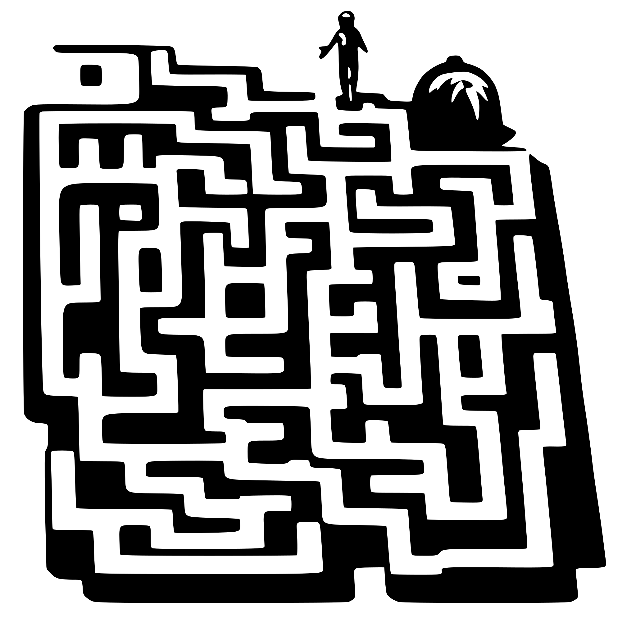 AI-generated SVG of 'Labyrinth with no end'