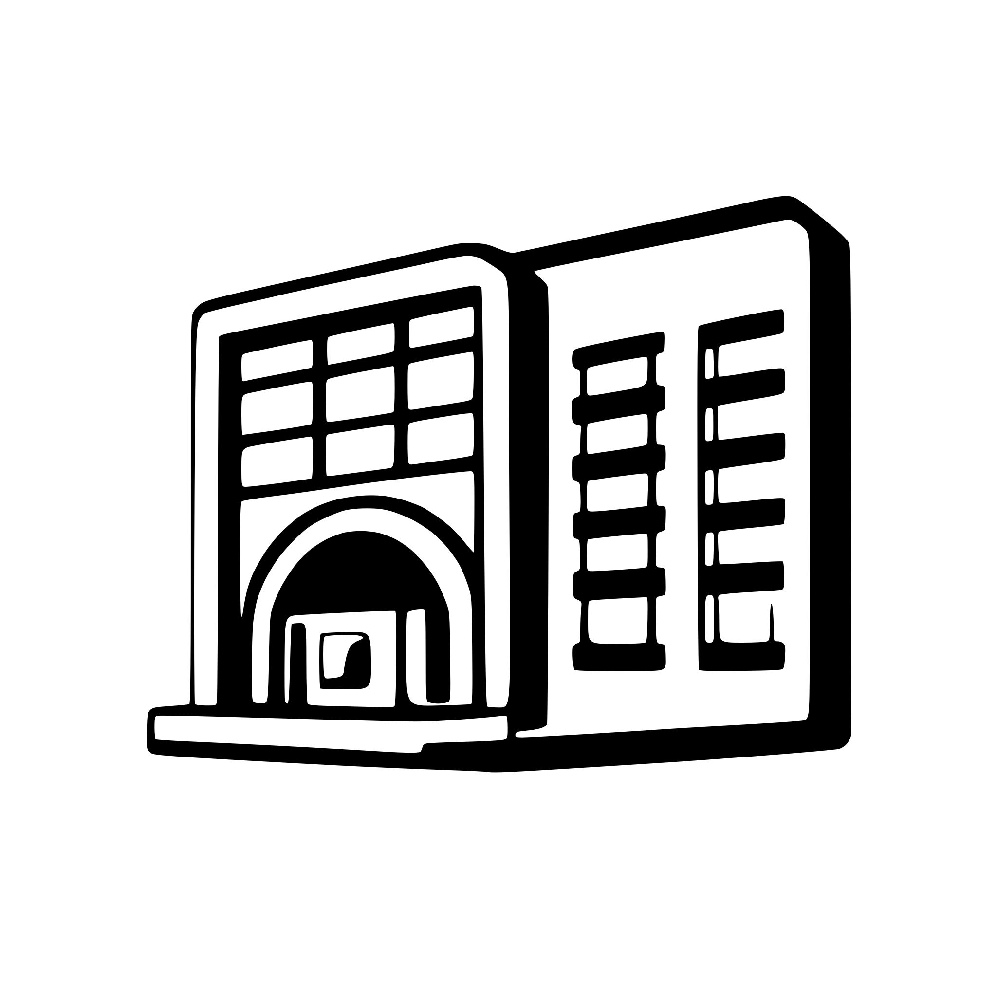 AI-generated SVG of a Simple rectangle representing a company building with 6 windows seen from the front.