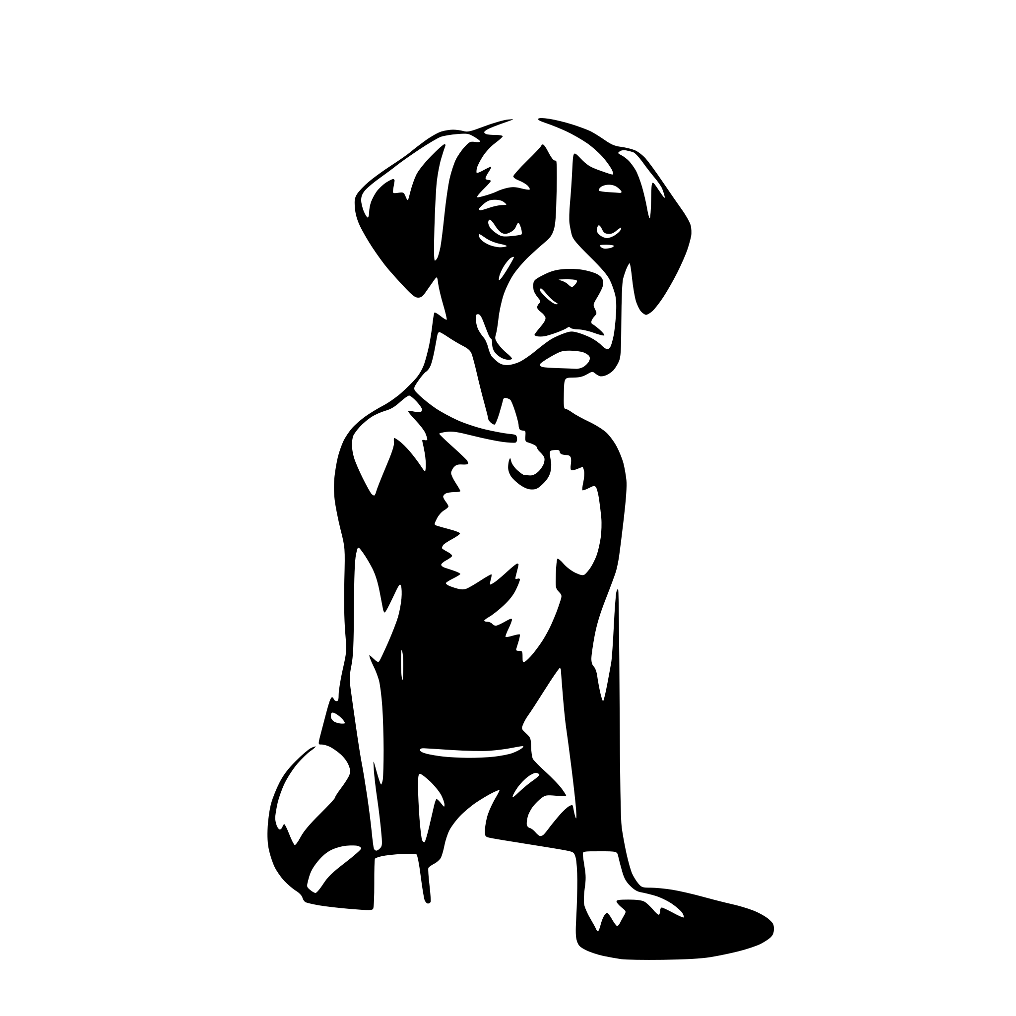 AI-generated SVG of a Boxer