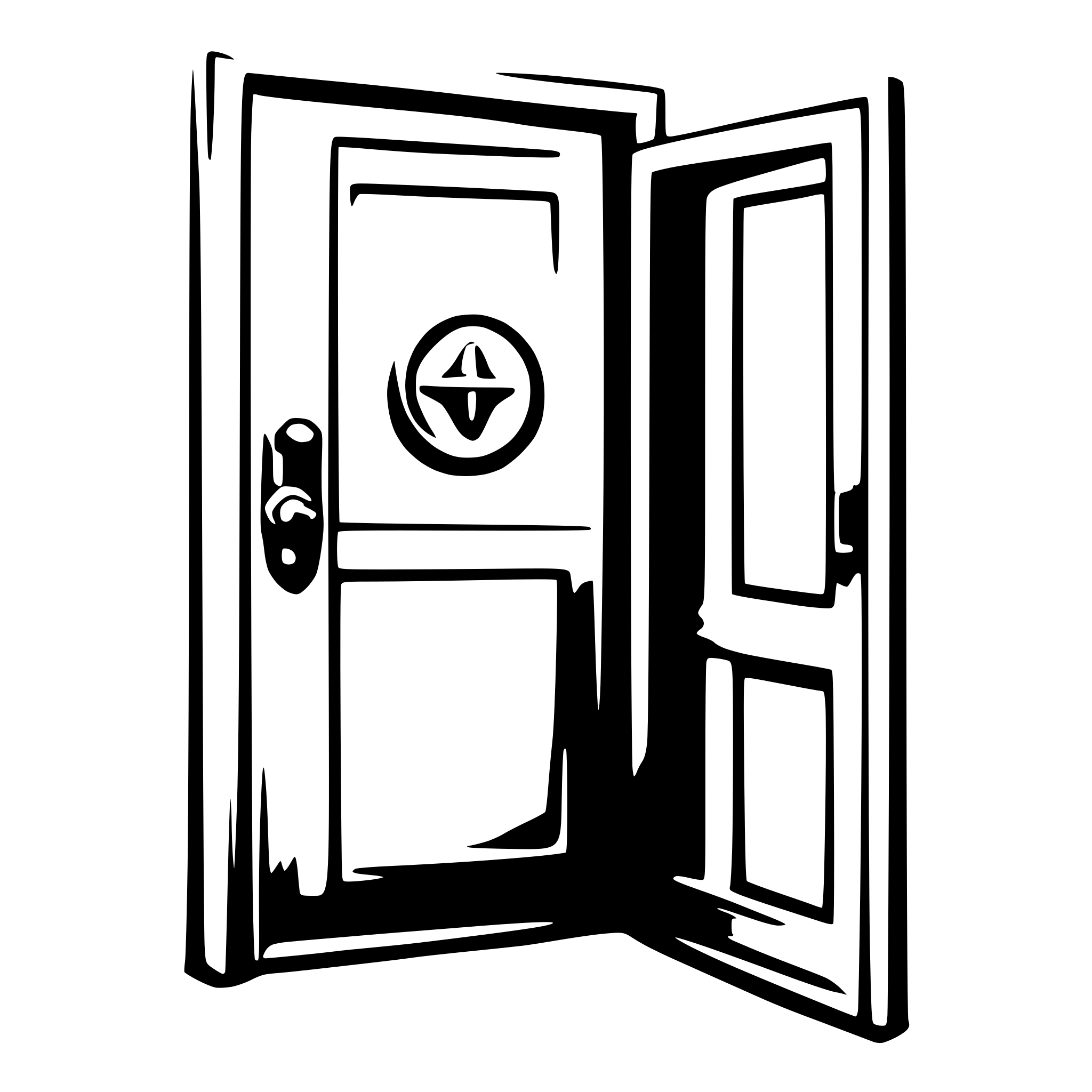 AI-generated SVG of 'metal door'