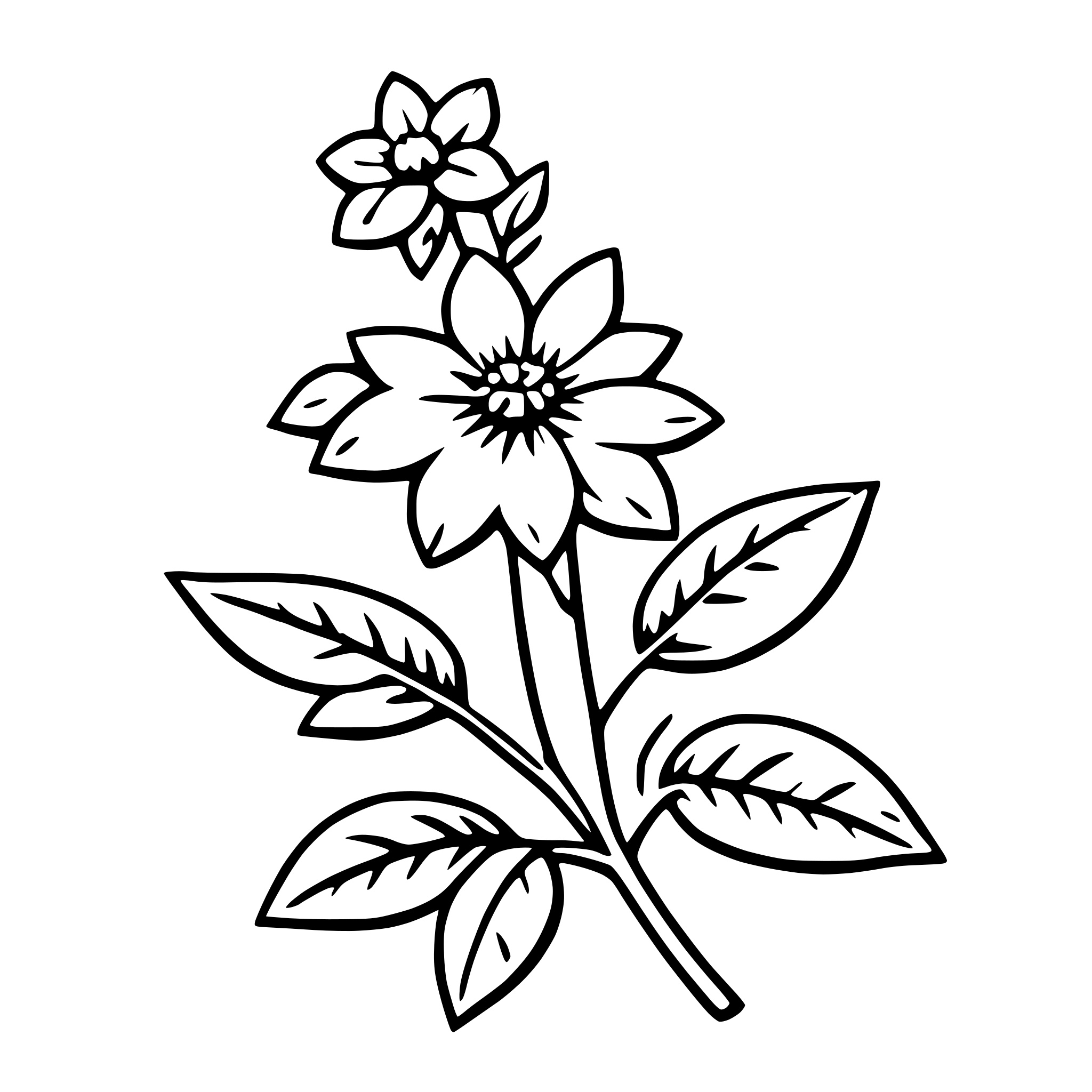AI-generated SVG of a jasmine