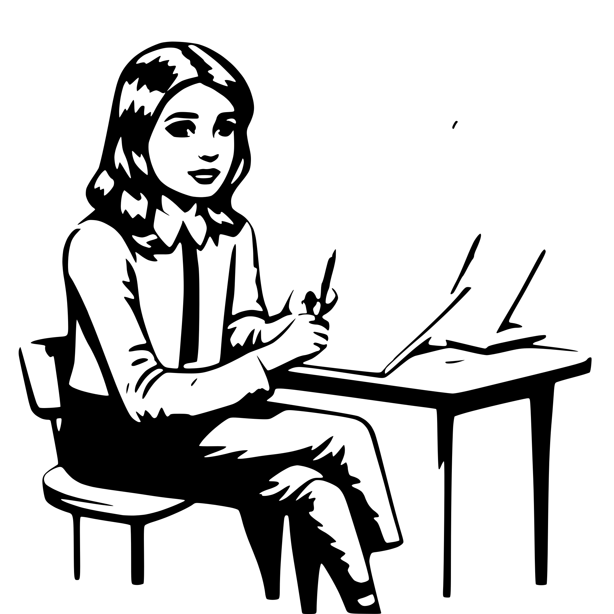 AI-generated SVG of a student writing math exam