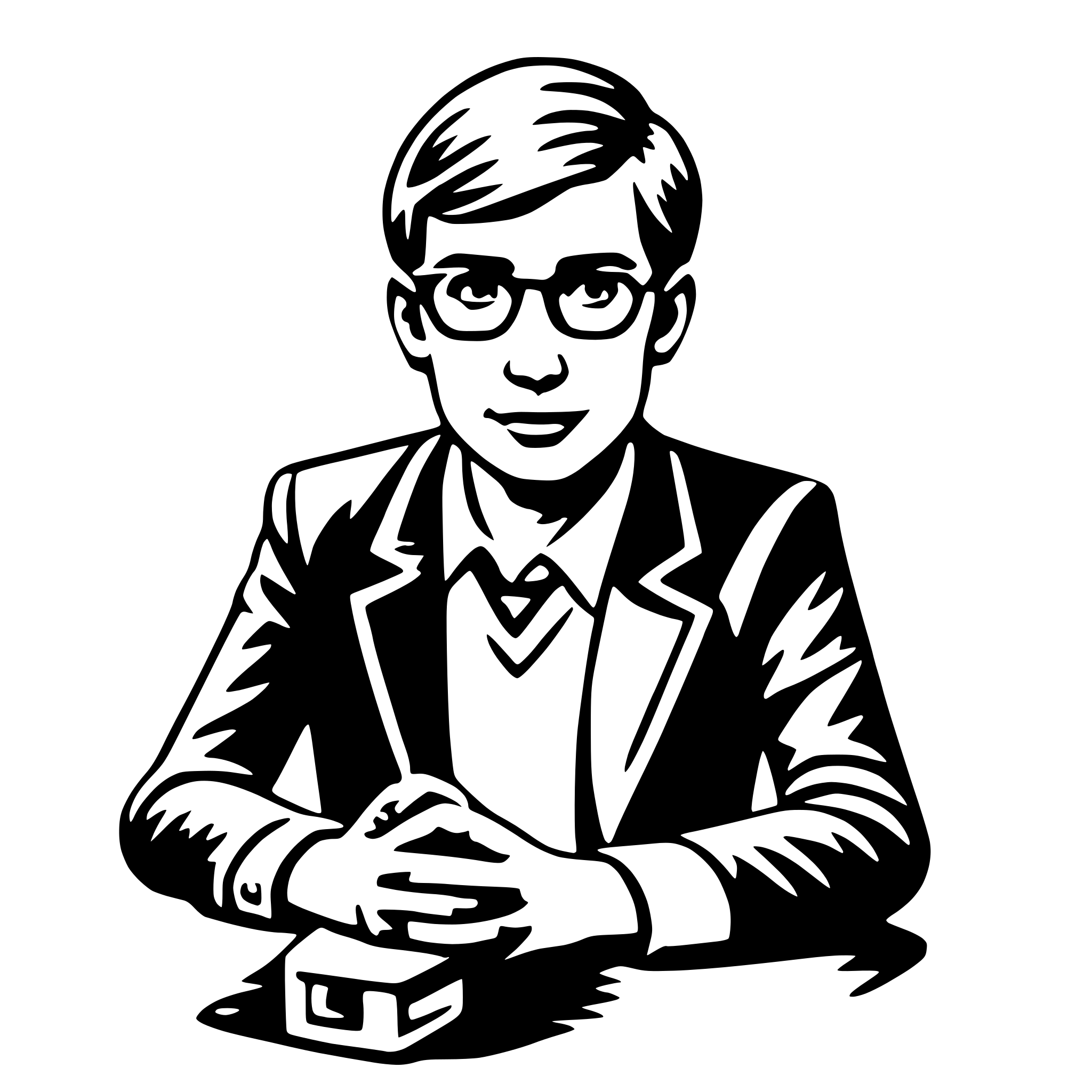 AI-generated SVG of a consultant