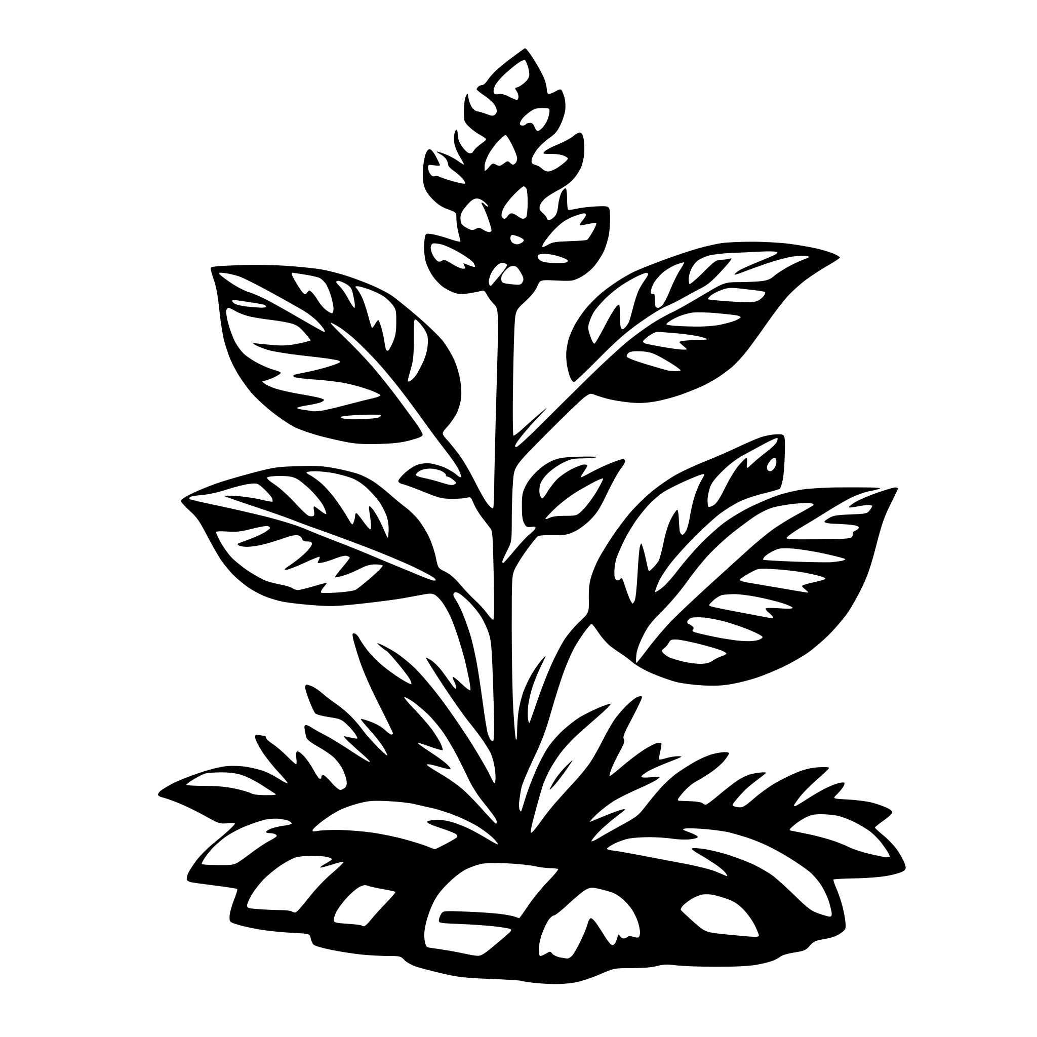 AI-generated SVG of a plant