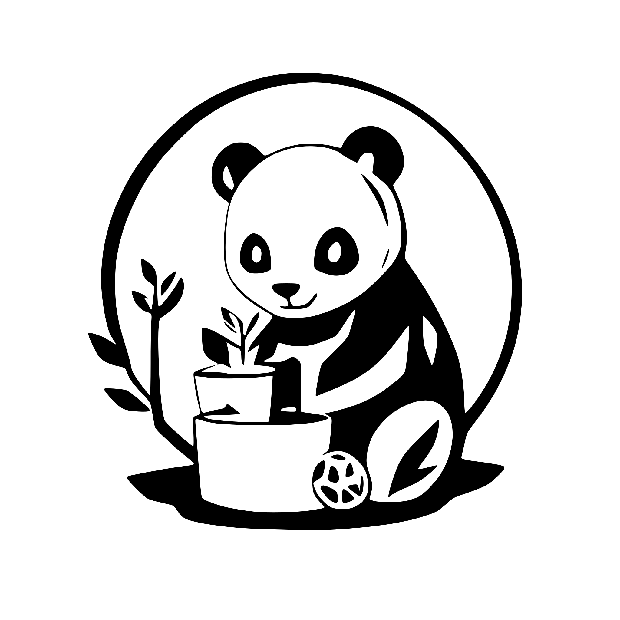 AI-generated SVG of 'bamboo with a panda eating'