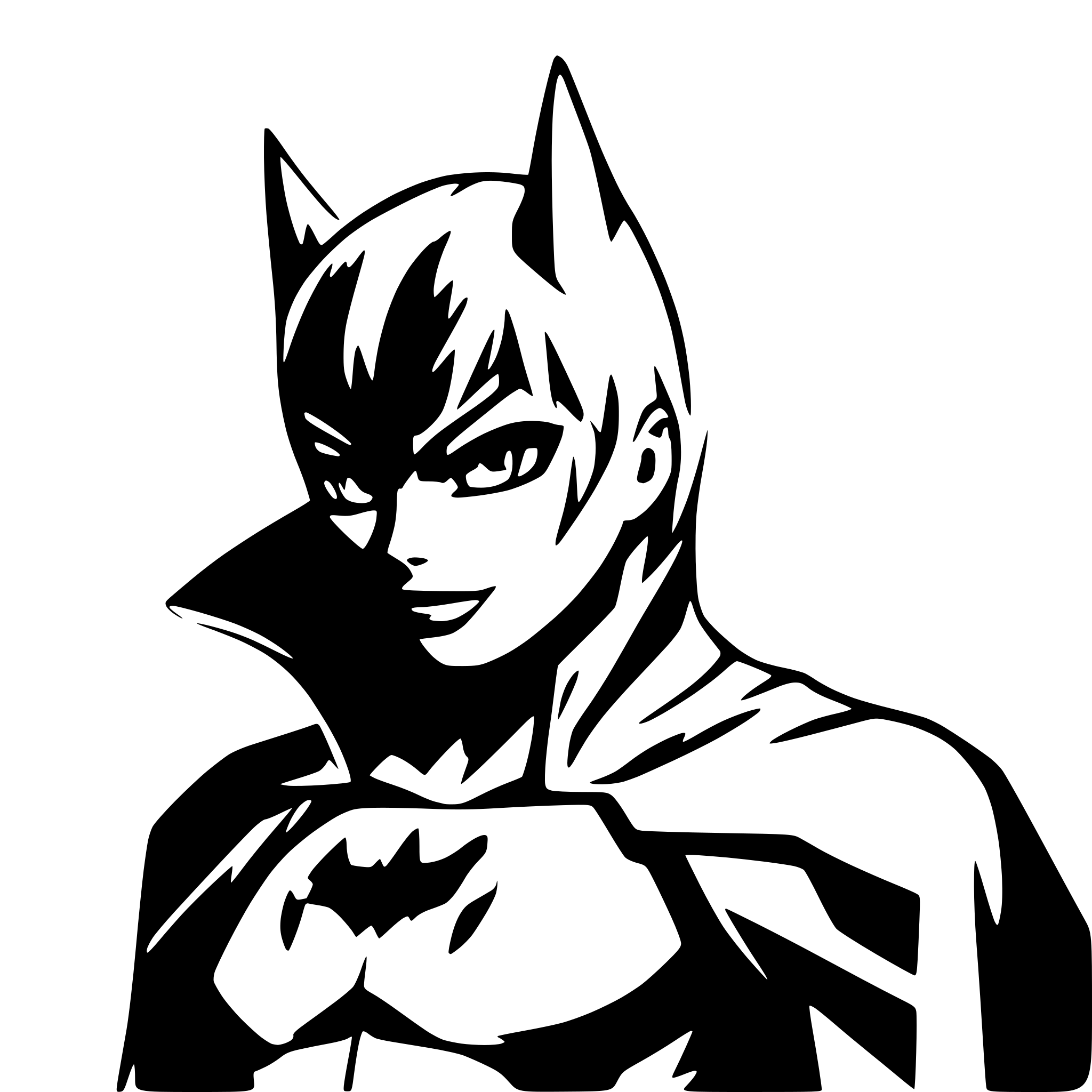 AI-generated SVG of 'batman'