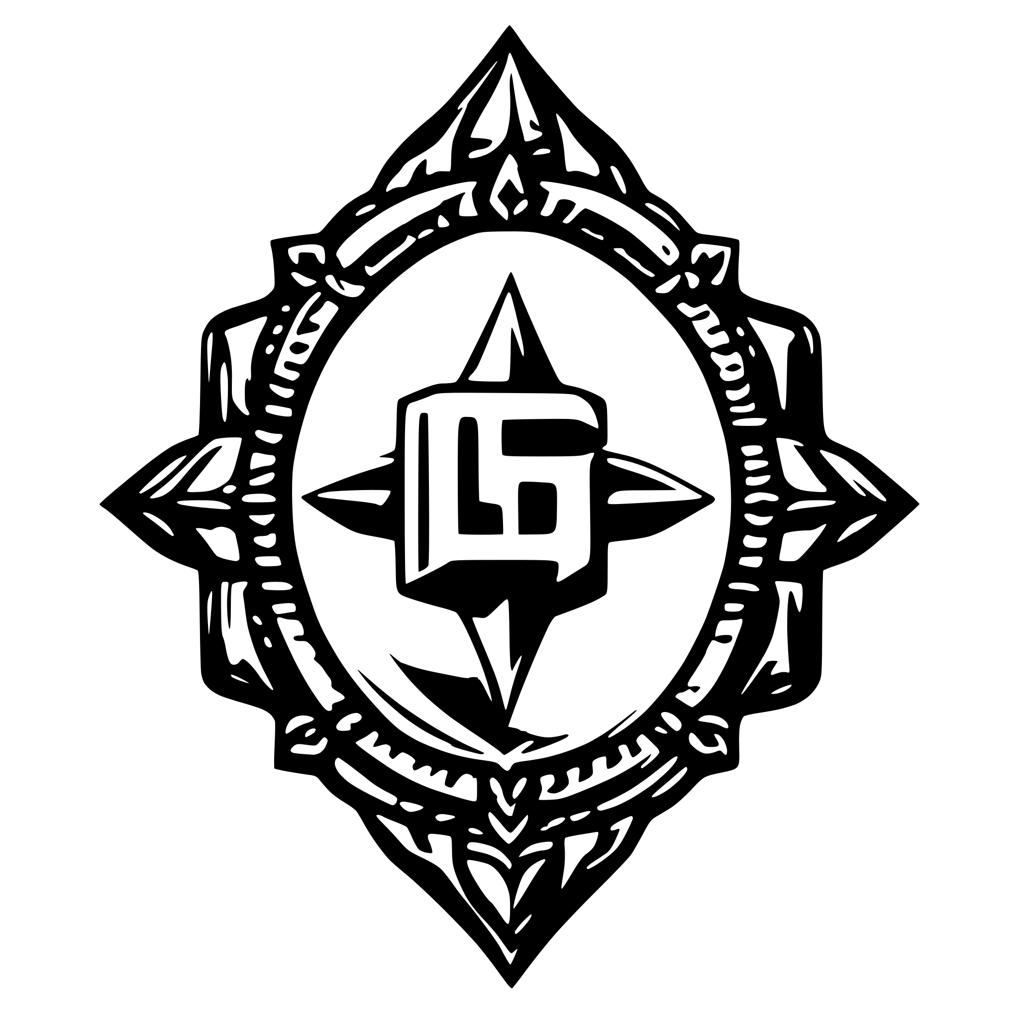 AI-generated SVG of a Create a logo of Gadwal from Panna jewellery in diamond and jewellery