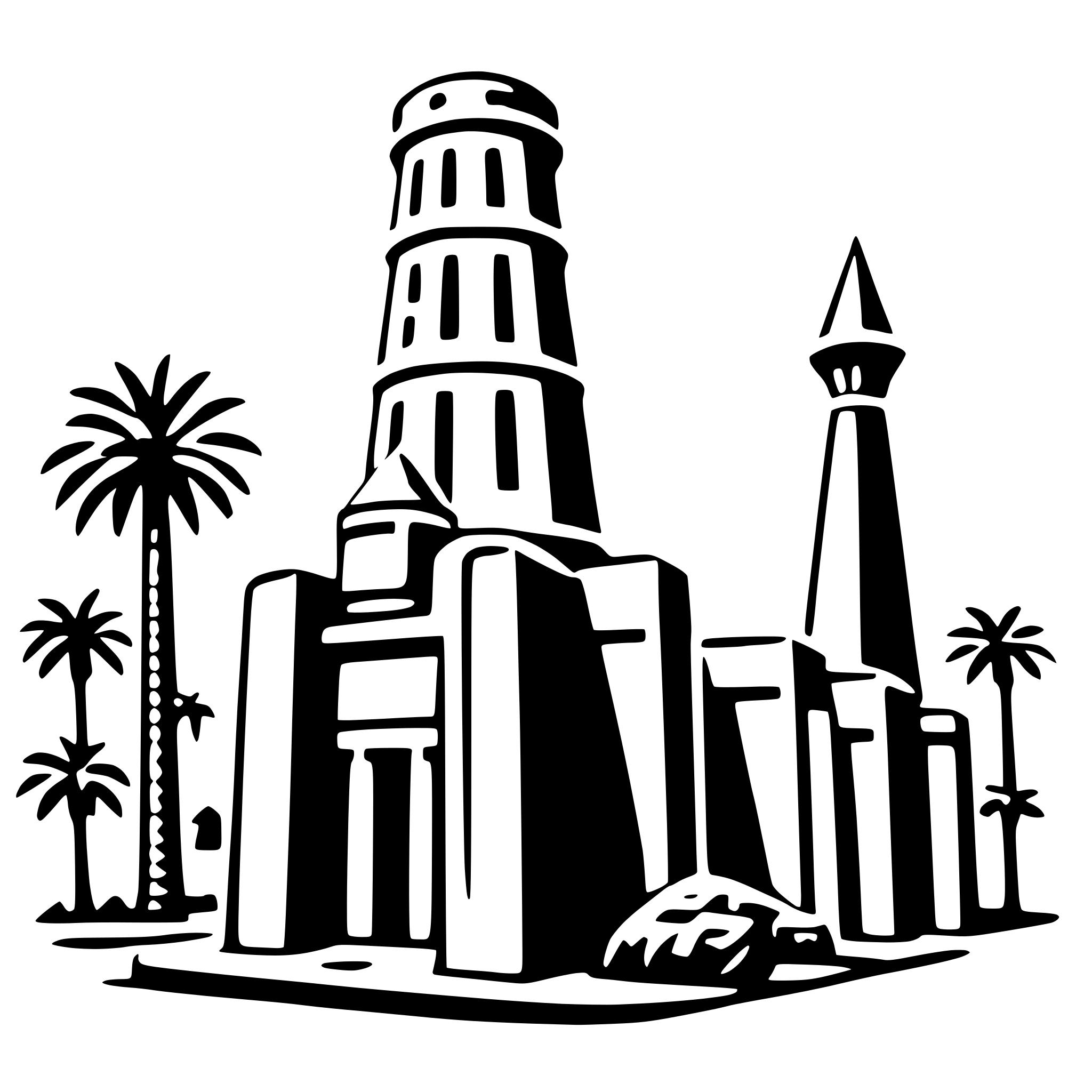 AI-generated SVG of a luxor temple