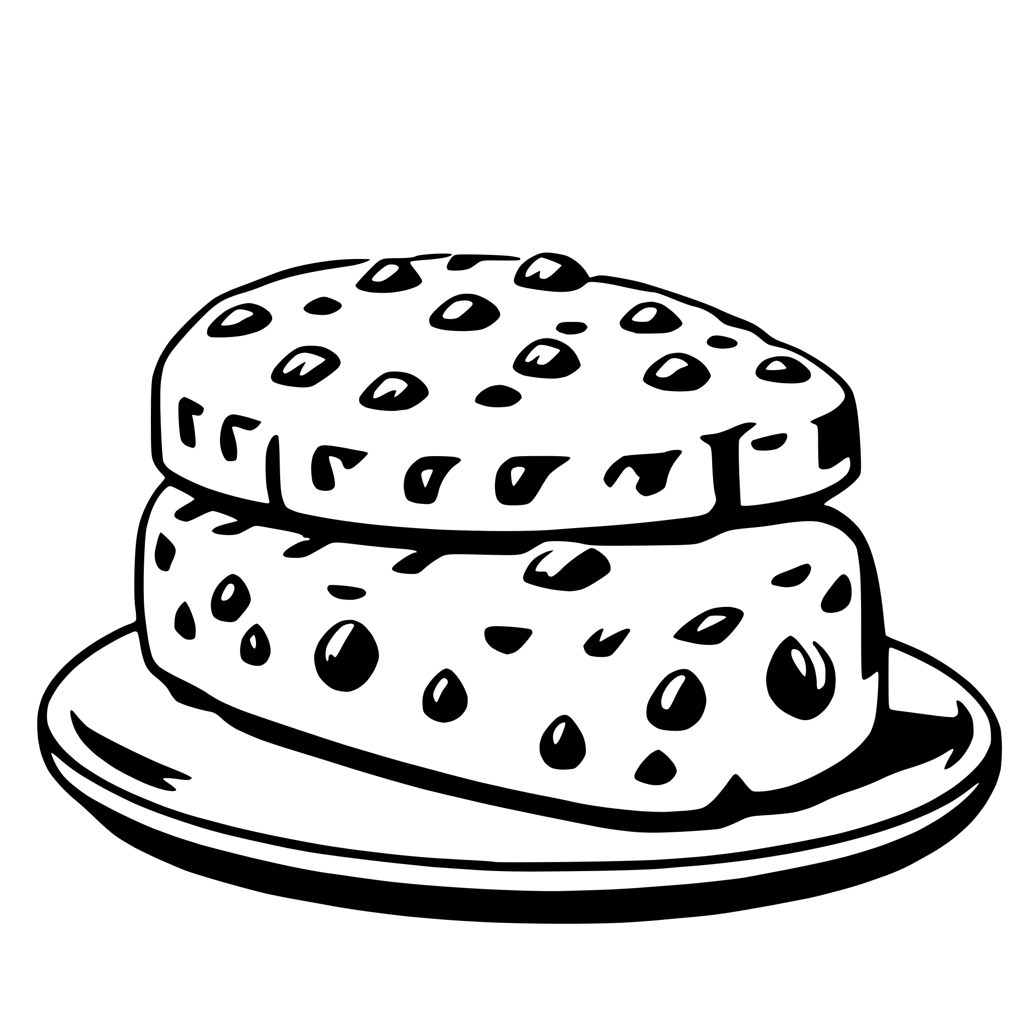 AI-generated SVG of a scone