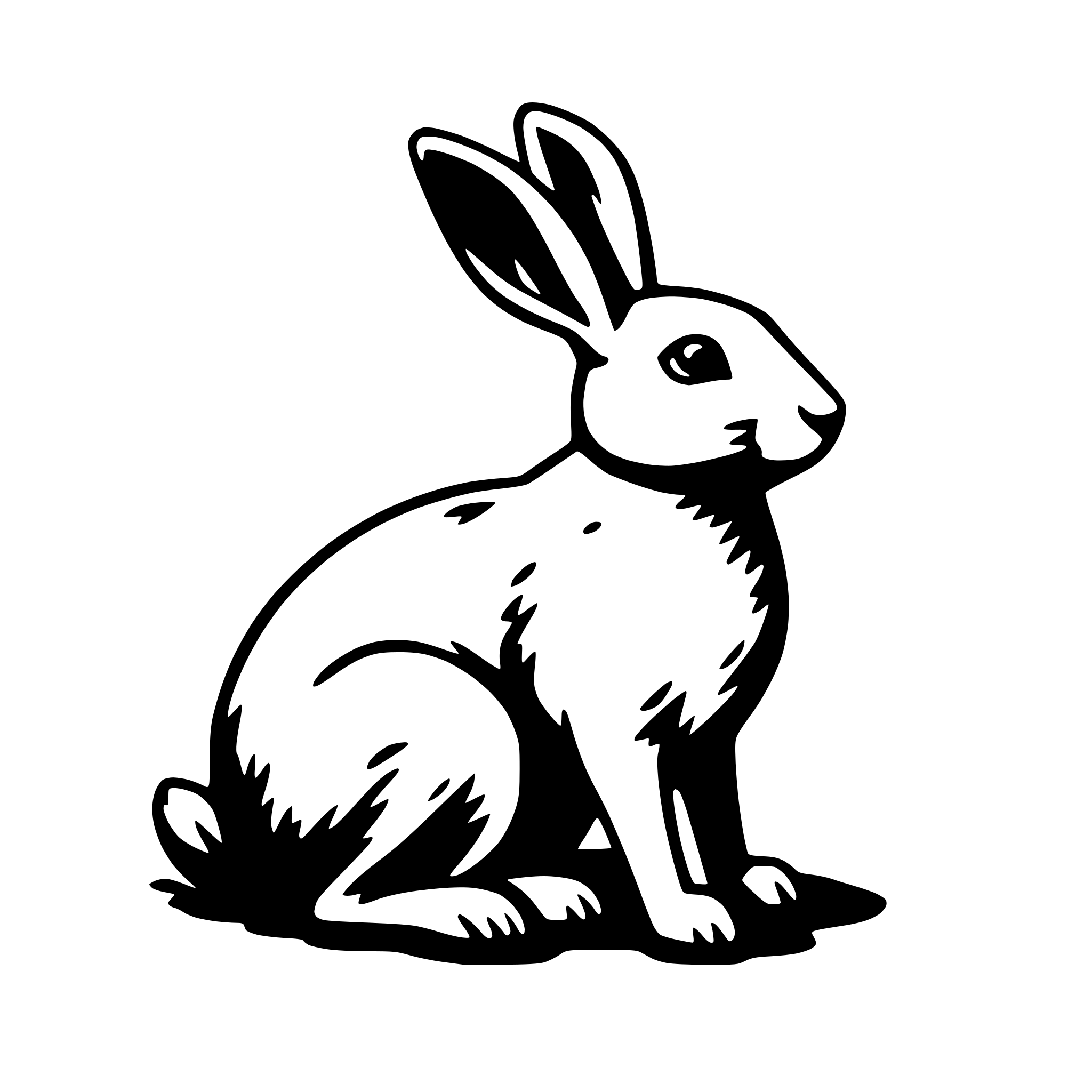 AI-generated SVG of a rabbit