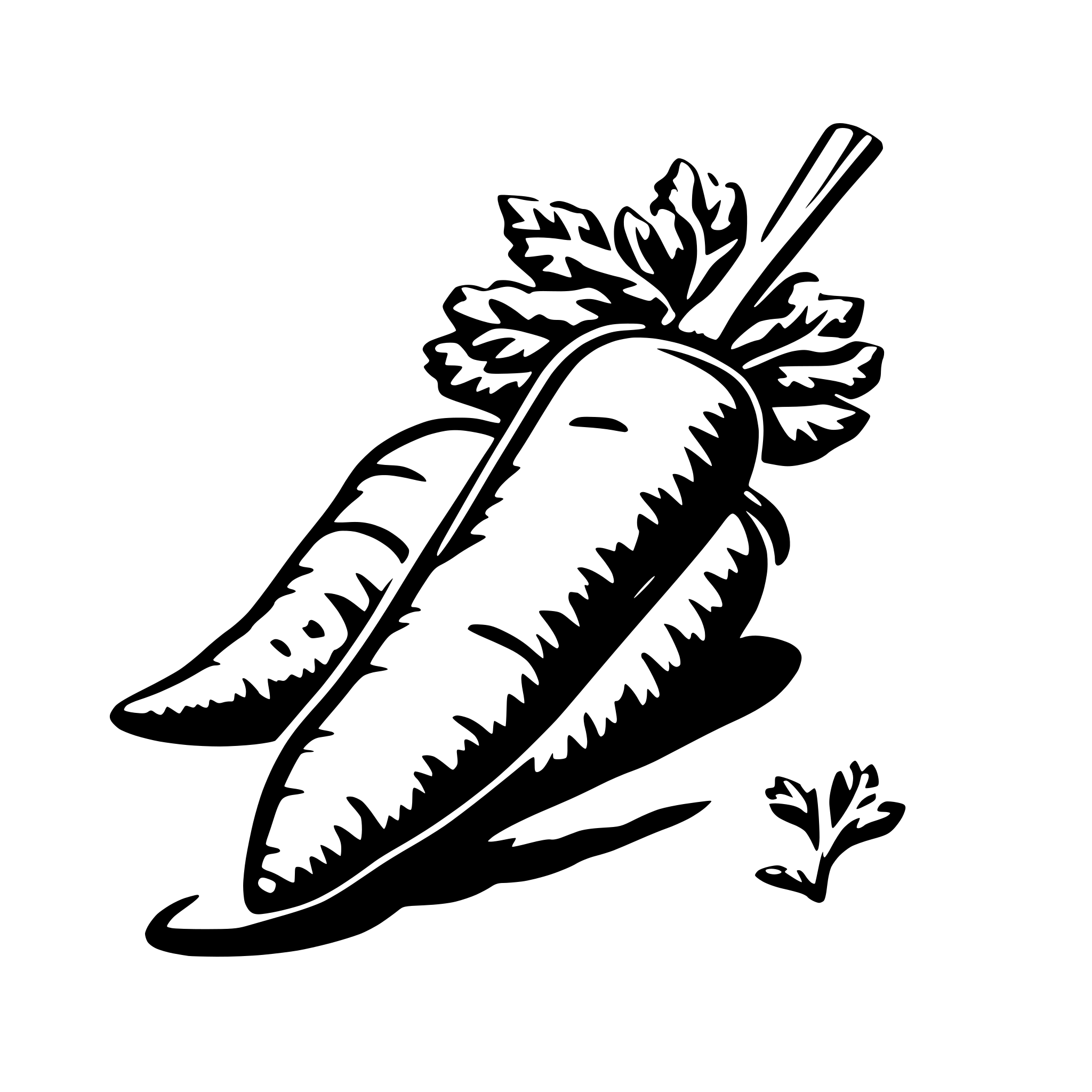 AI-generated SVG of 'create a carrot'
