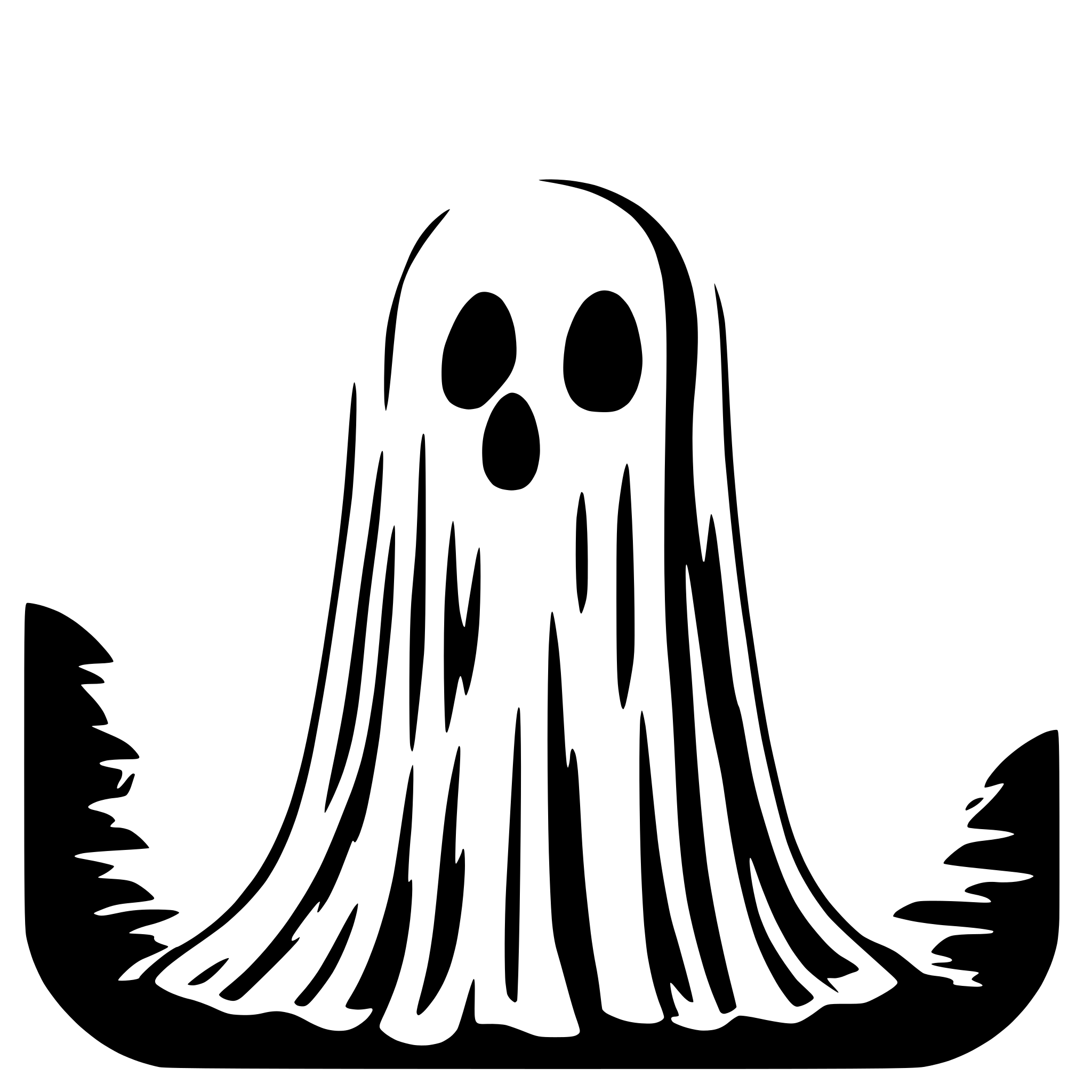 AI-generated SVG of a spooky lovley ghost