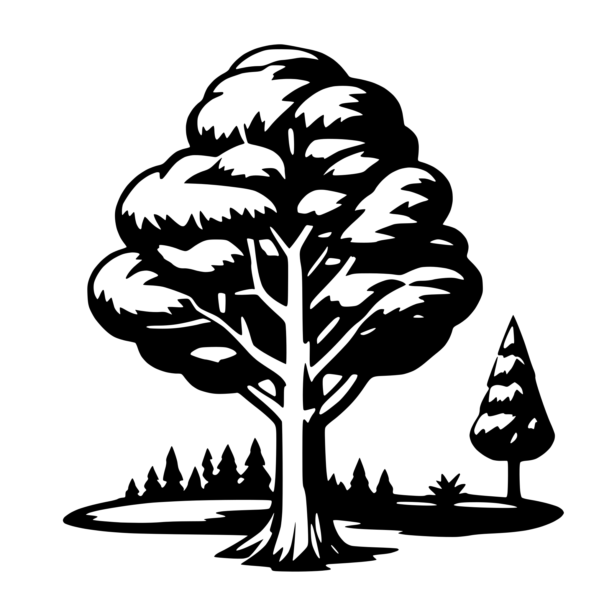 AI-generated SVG of 'An Infographic about trees'