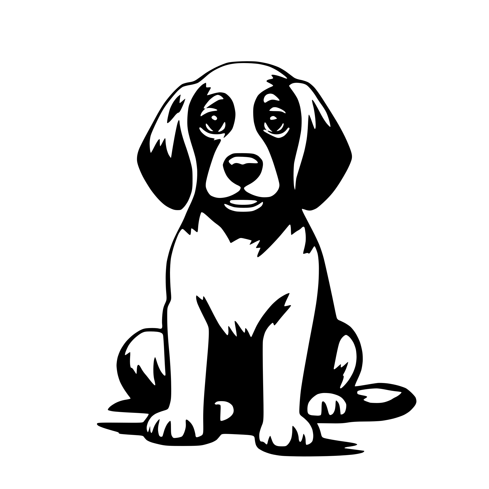 AI-generated SVG of a dog