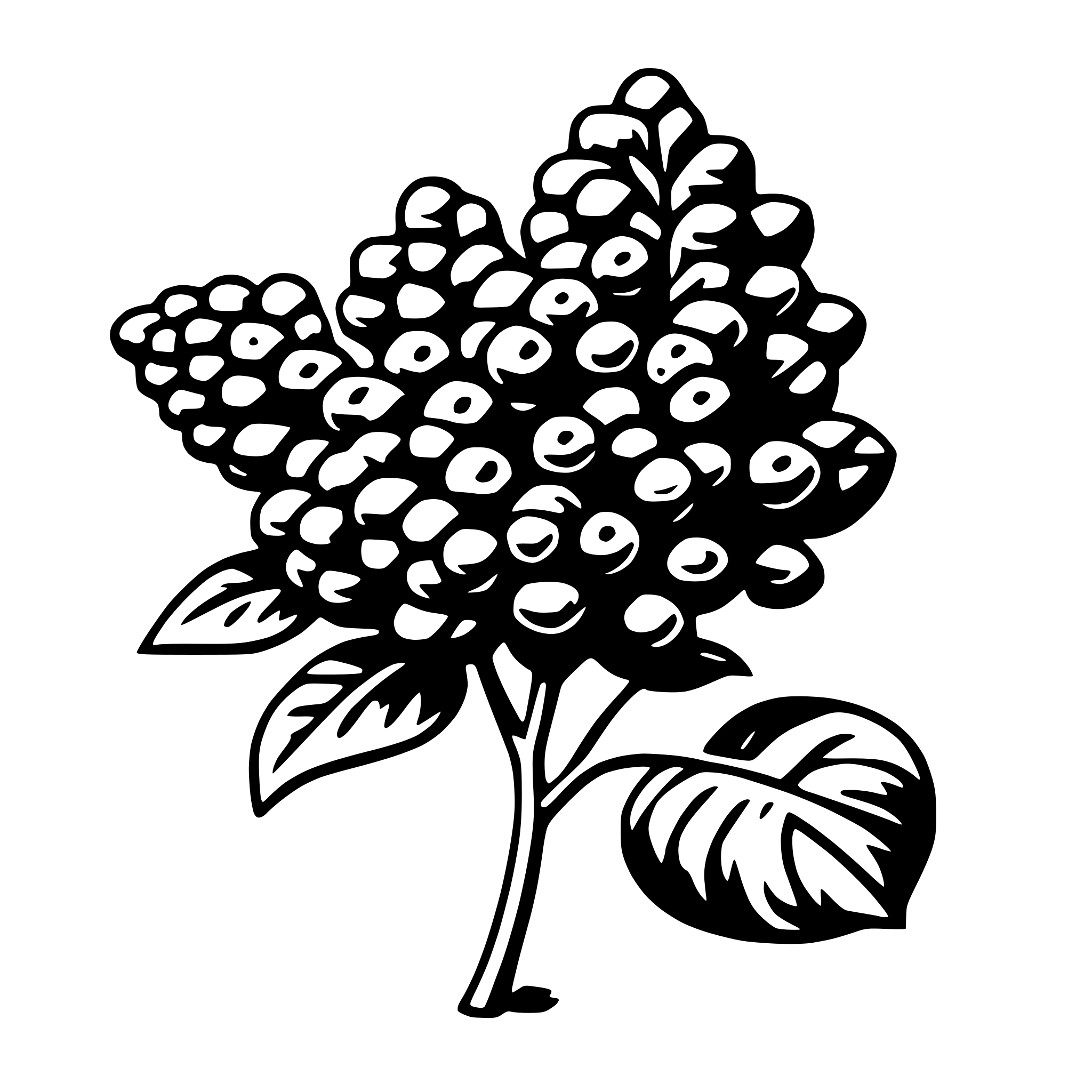 AI-generated SVG of 'lilac'