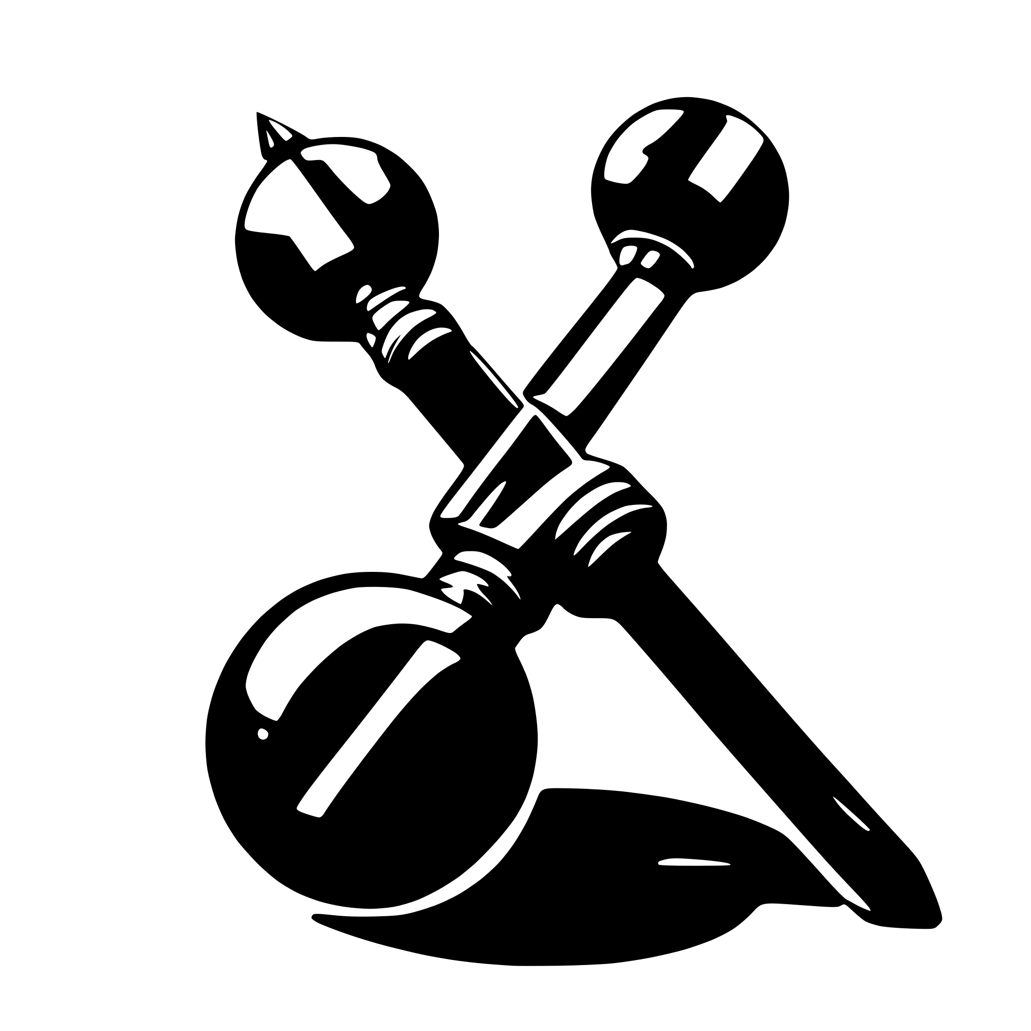 AI-generated SVG of a tool with reflective spheres