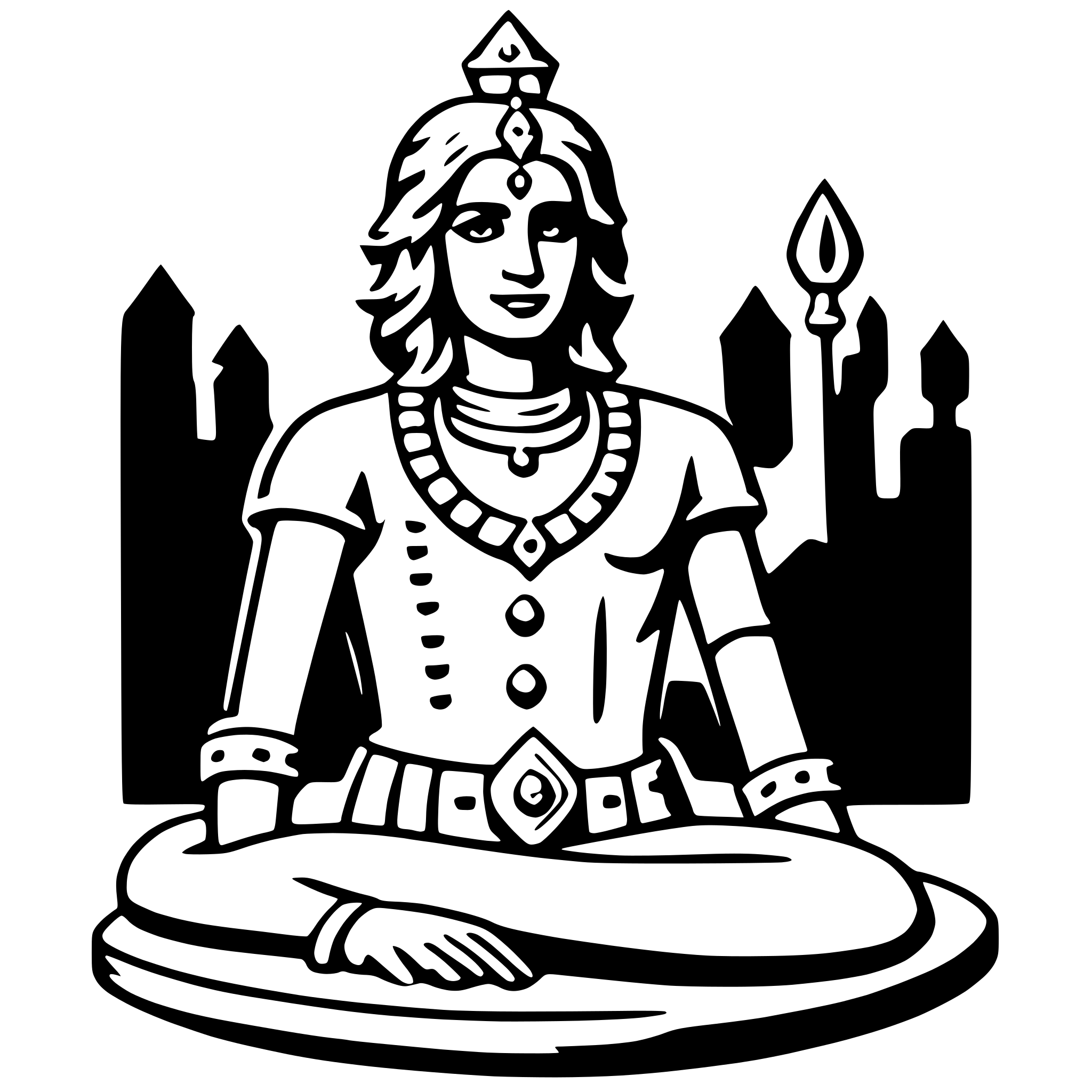 AI-generated SVG of a vishnu
