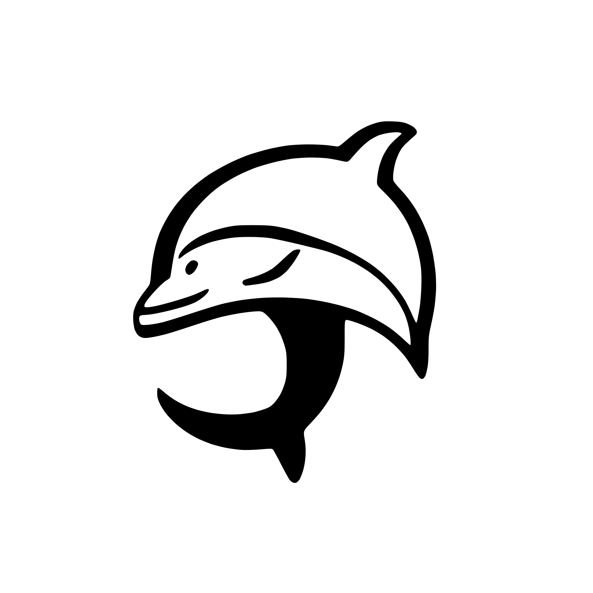 AI-generated SVG of a dolphin