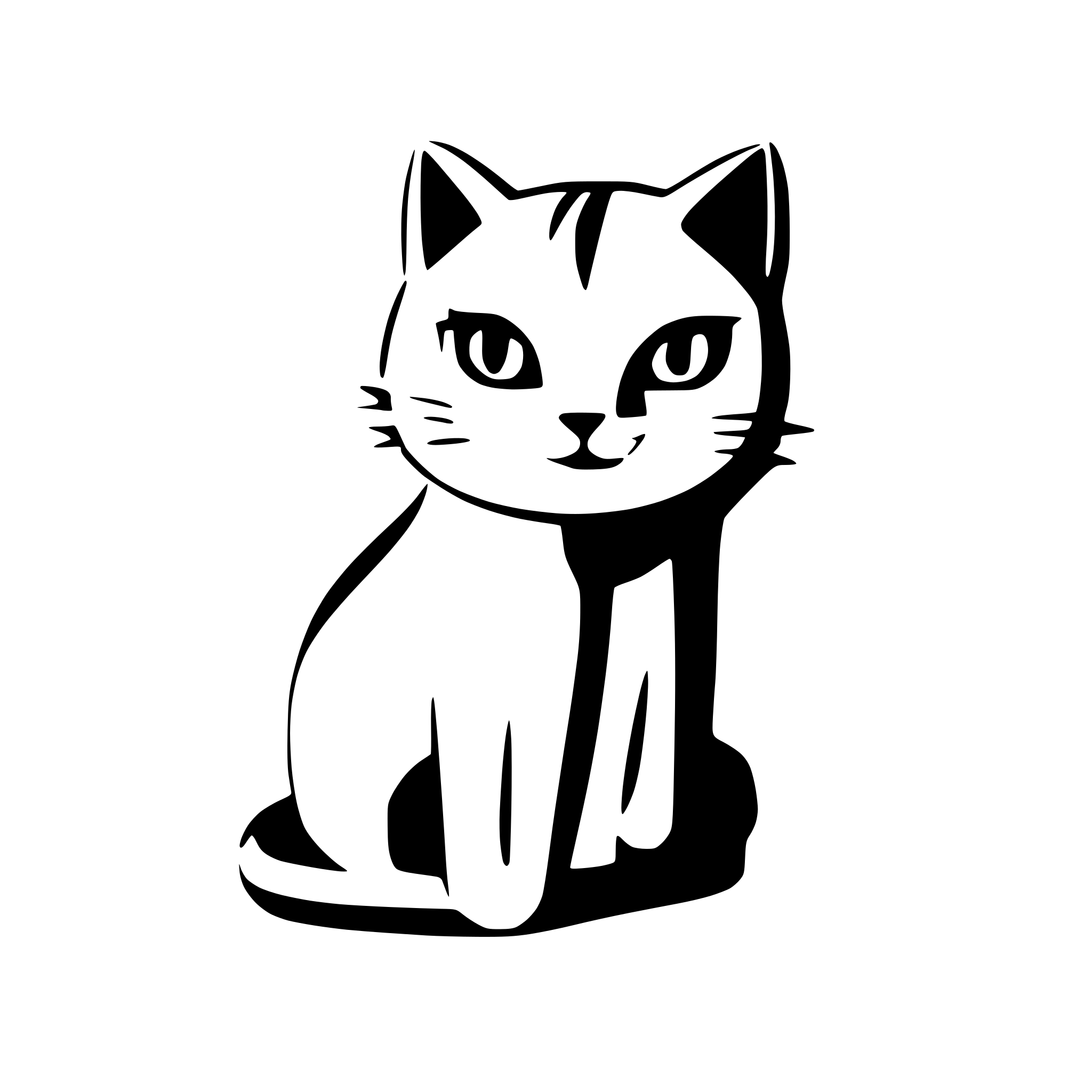 AI-generated SVG of 'cat'