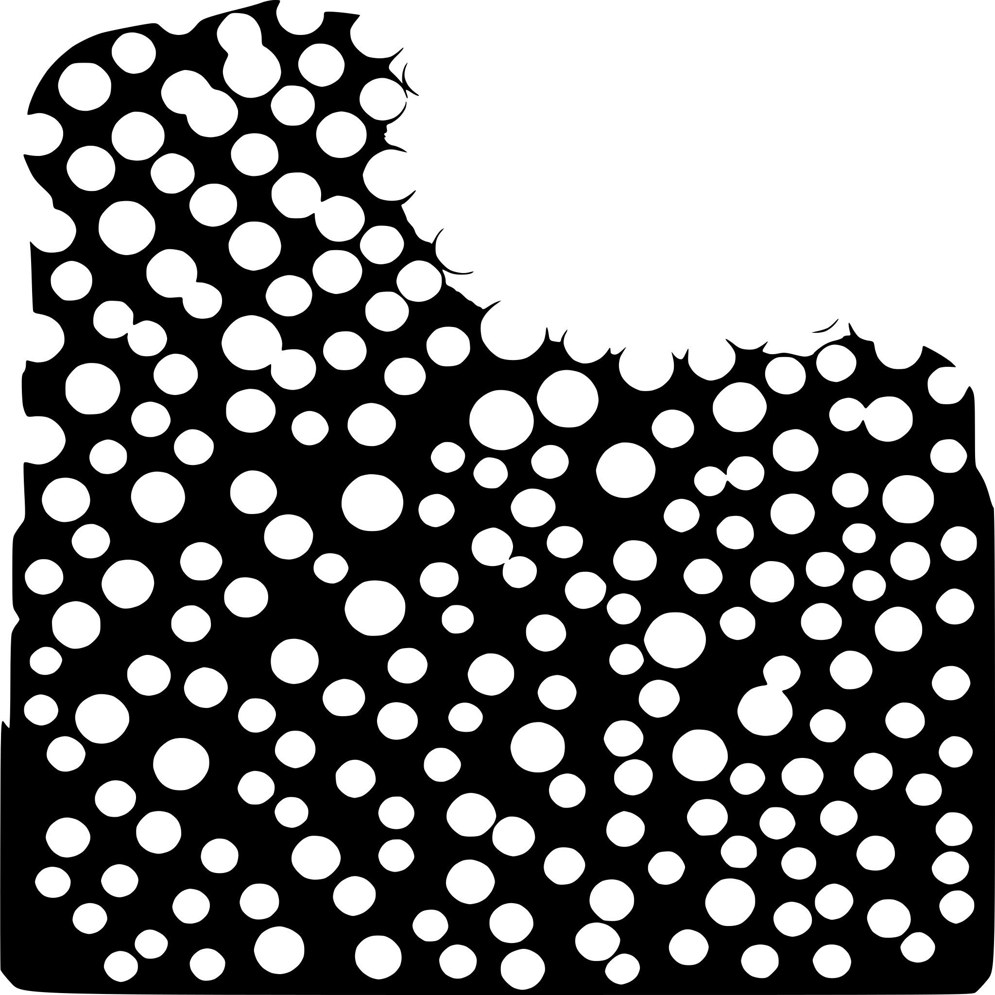 AI-generated SVG of 'confetti dots'