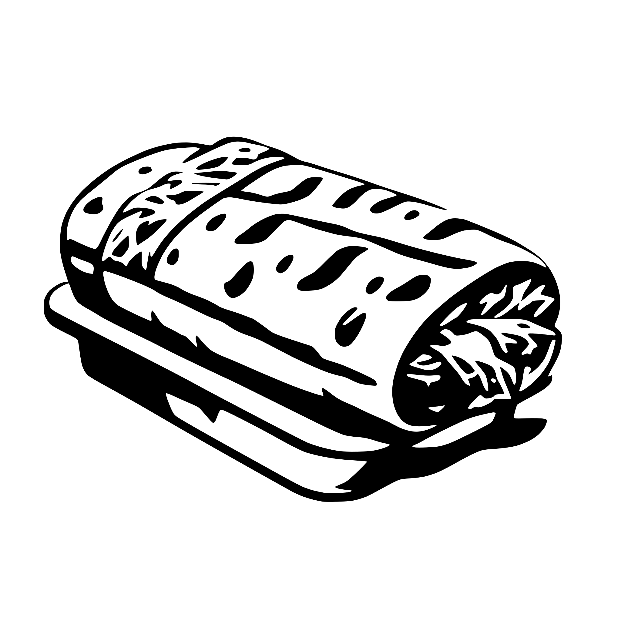 AI-generated SVG of 'kebab roll'