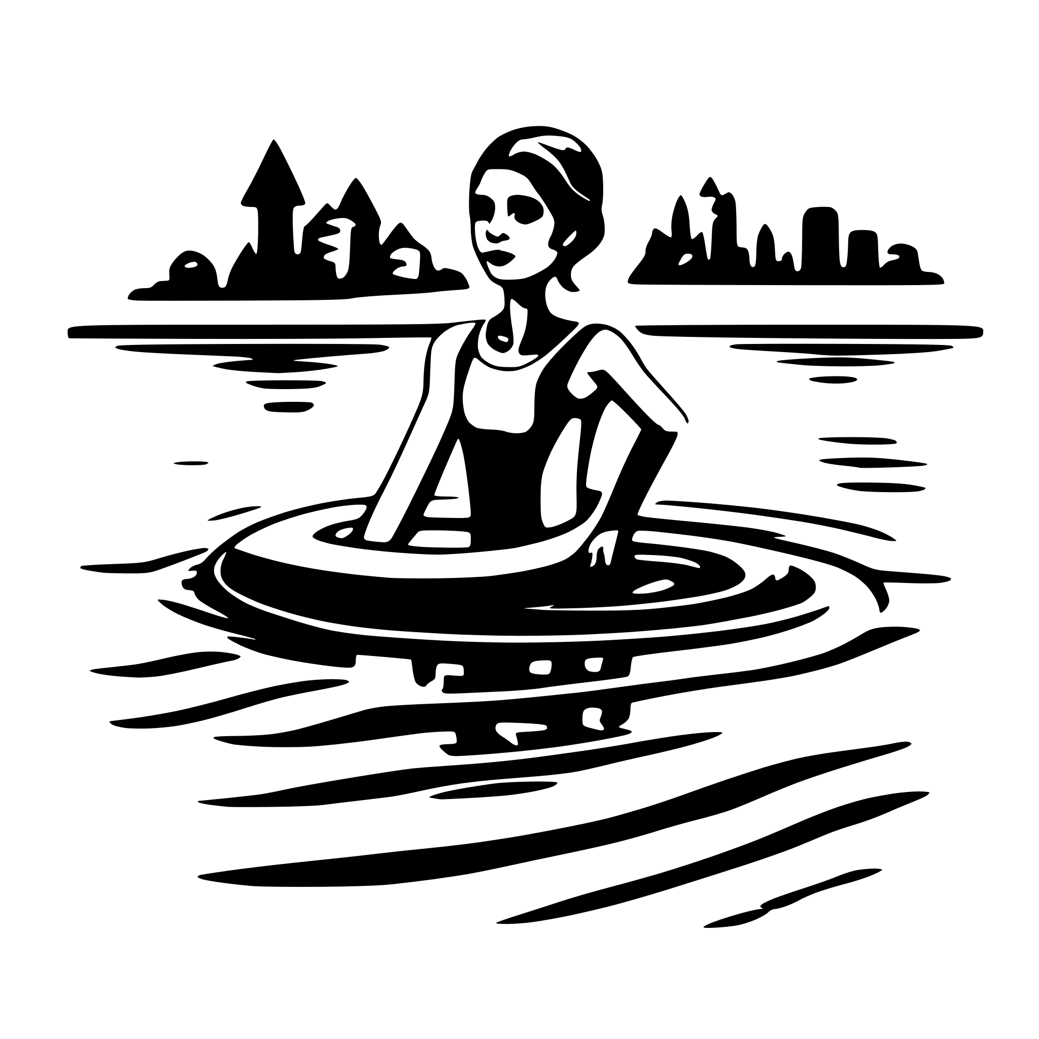 AI-generated SVG of 'swim'
