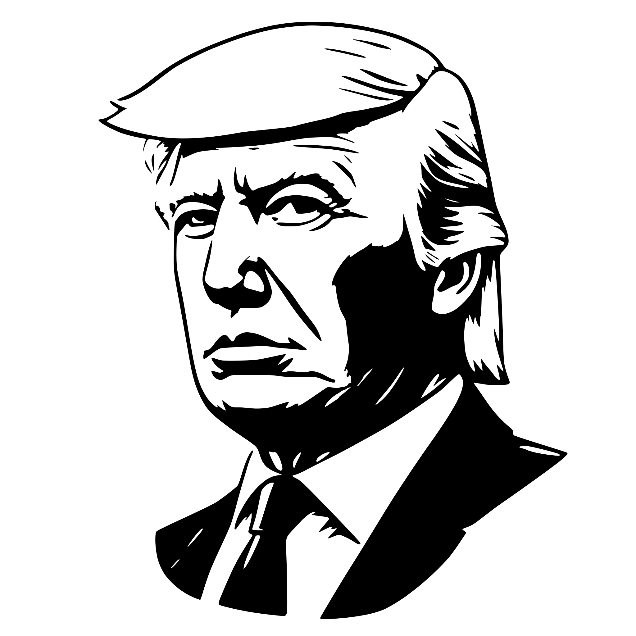 AI-generated SVG of 'donald trump'