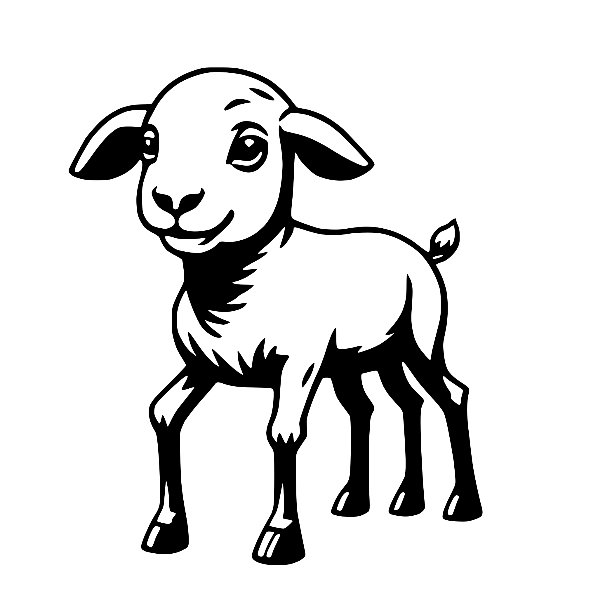 AI-generated SVG of a lamb