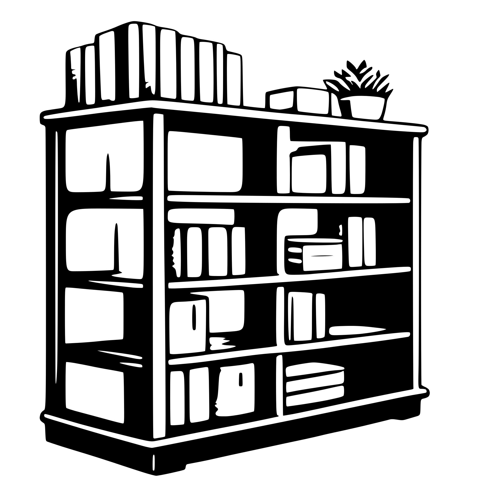 AI-generated SVG of 'bookcase'