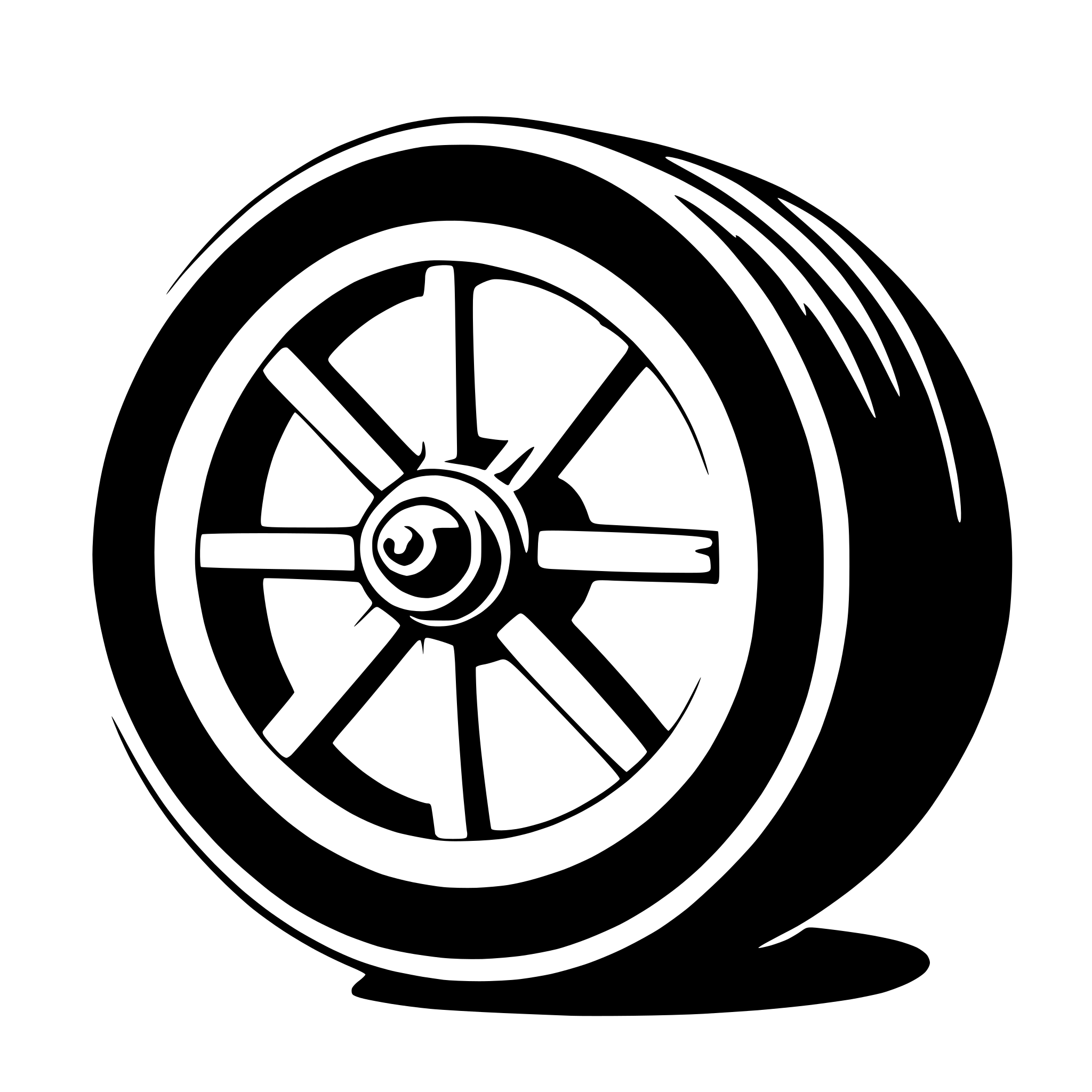 AI-generated SVG of a wheel