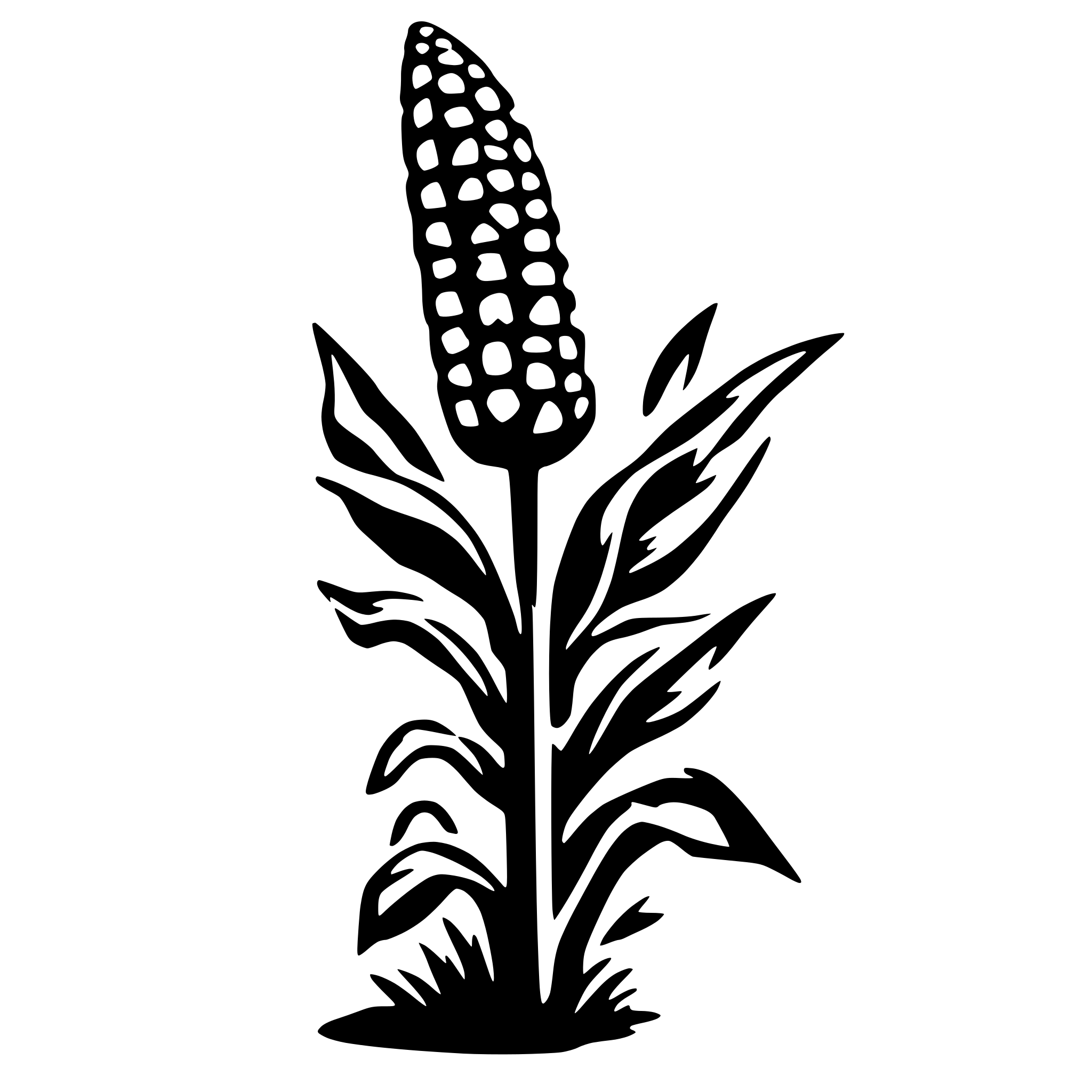 AI-generated SVG of 'corn stalk'