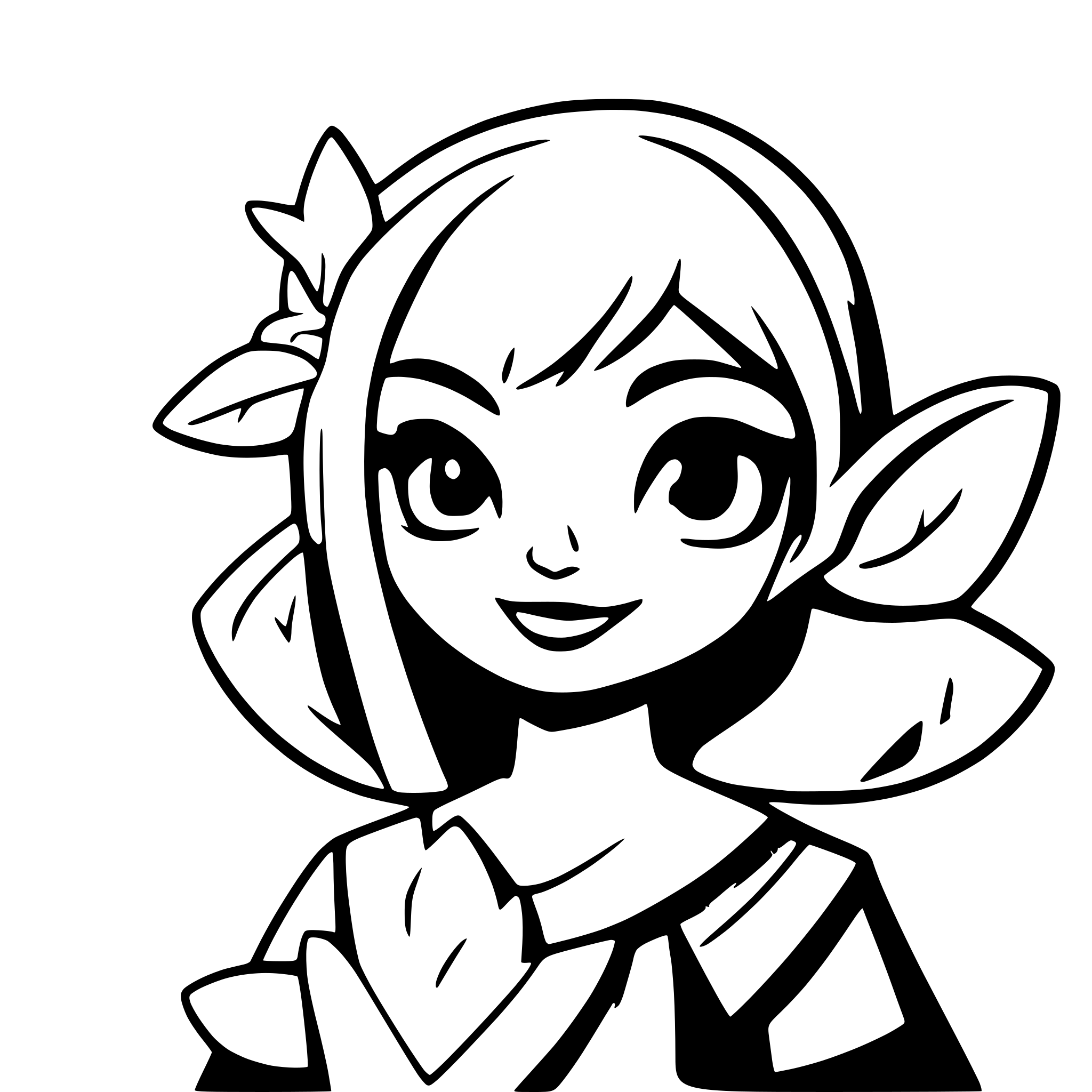 AI-generated SVG of 'fairy in temtem artstyle'