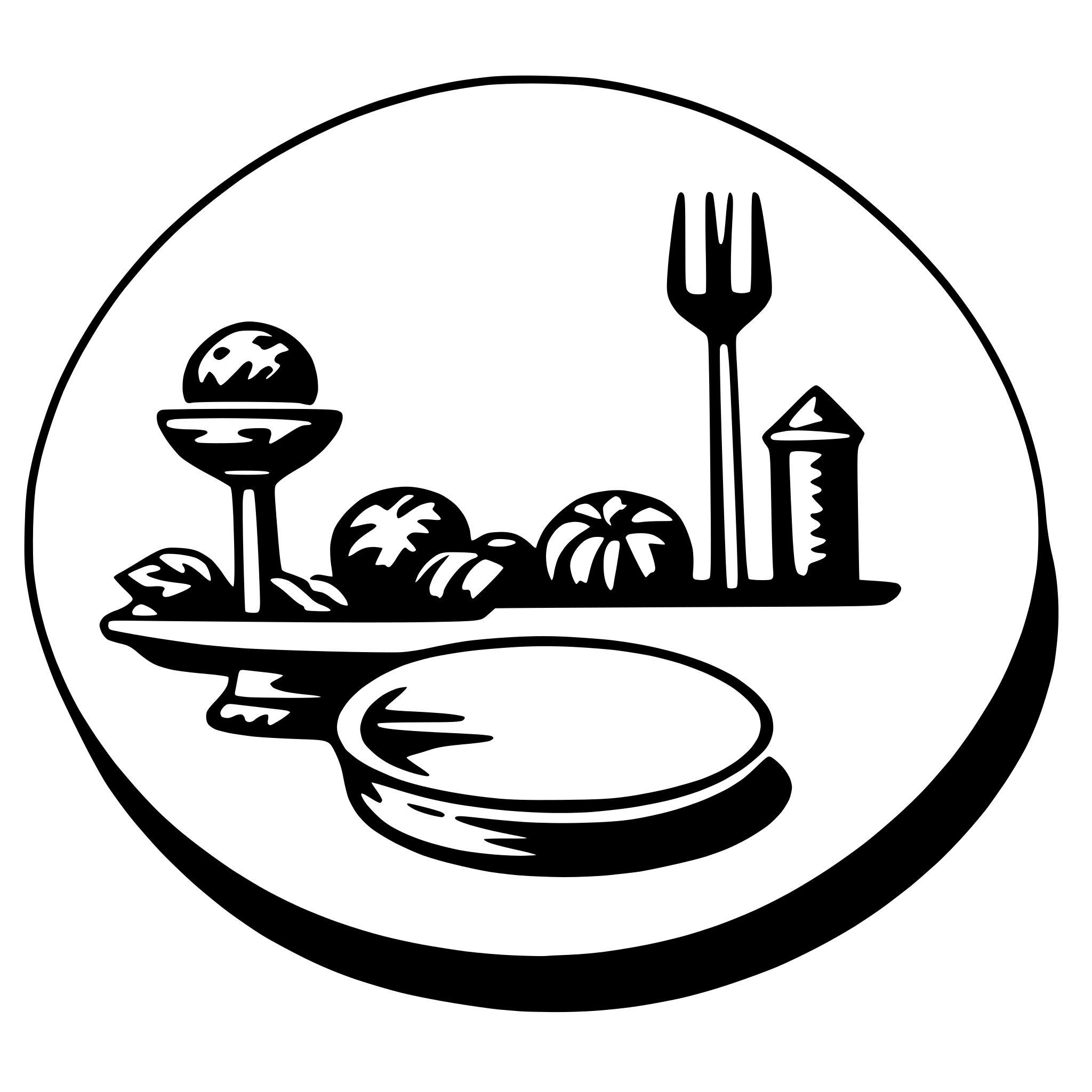 AI-generated SVG of 'plate'