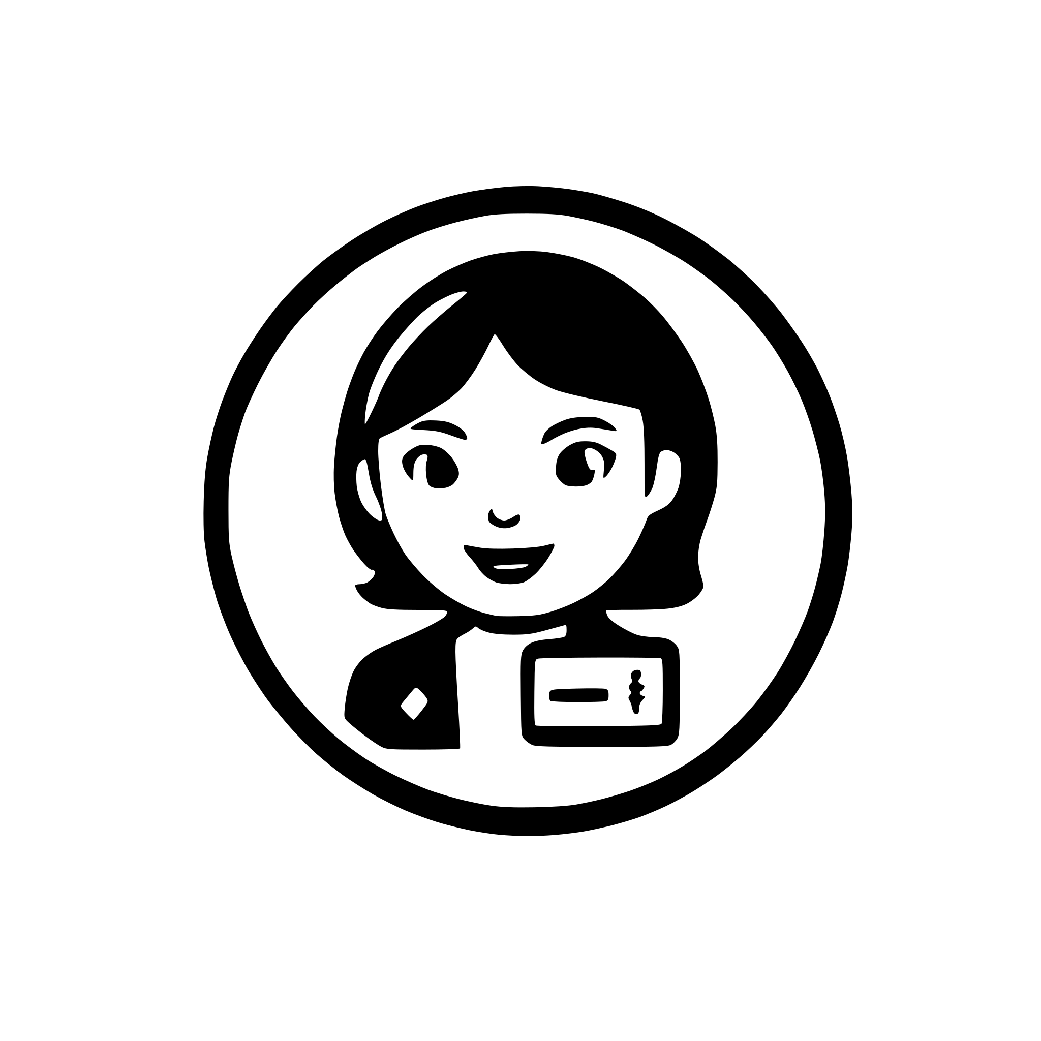 AI-generated SVG of a a circle icon for a software intended to use electronic italian id card