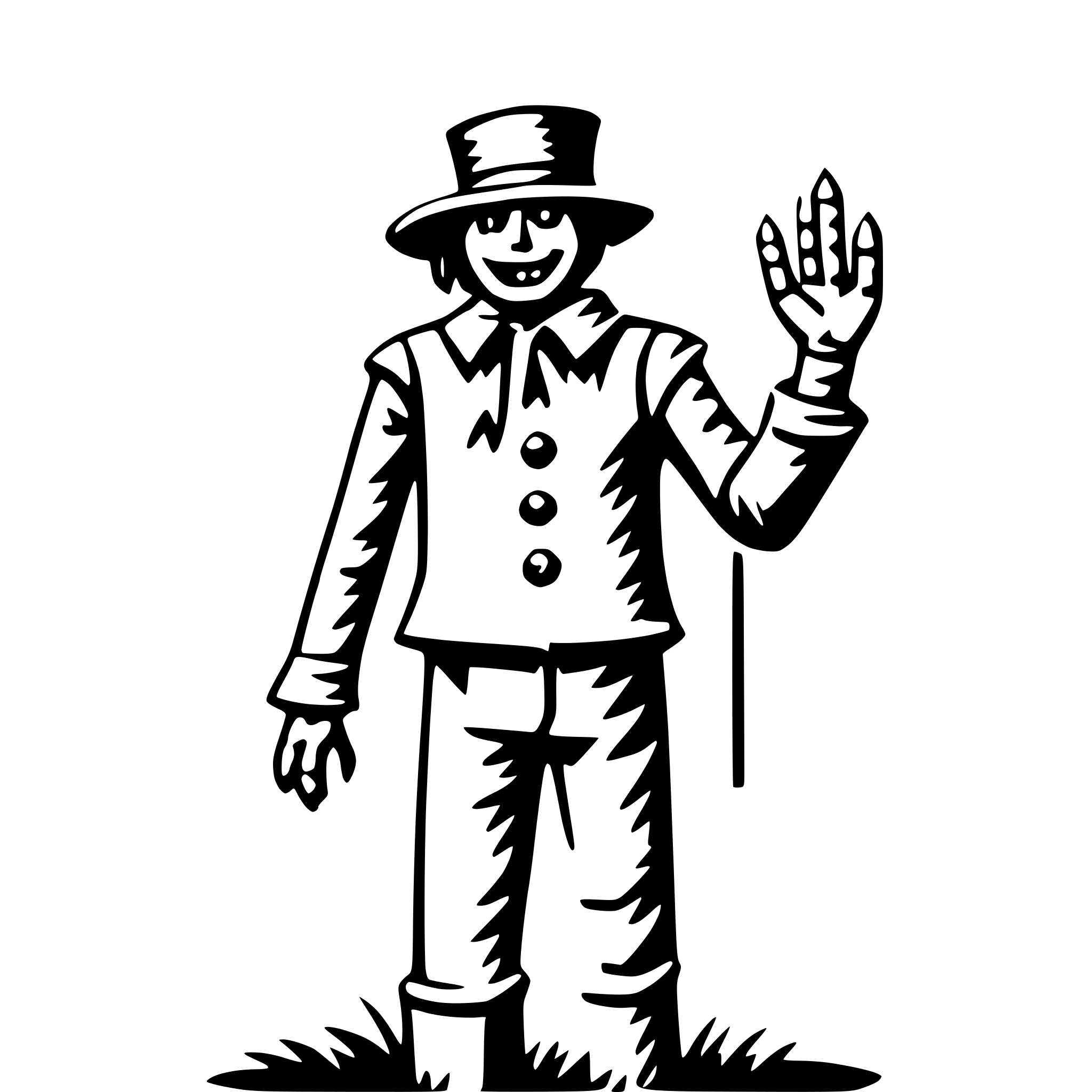 AI-generated SVG of a scarecrow