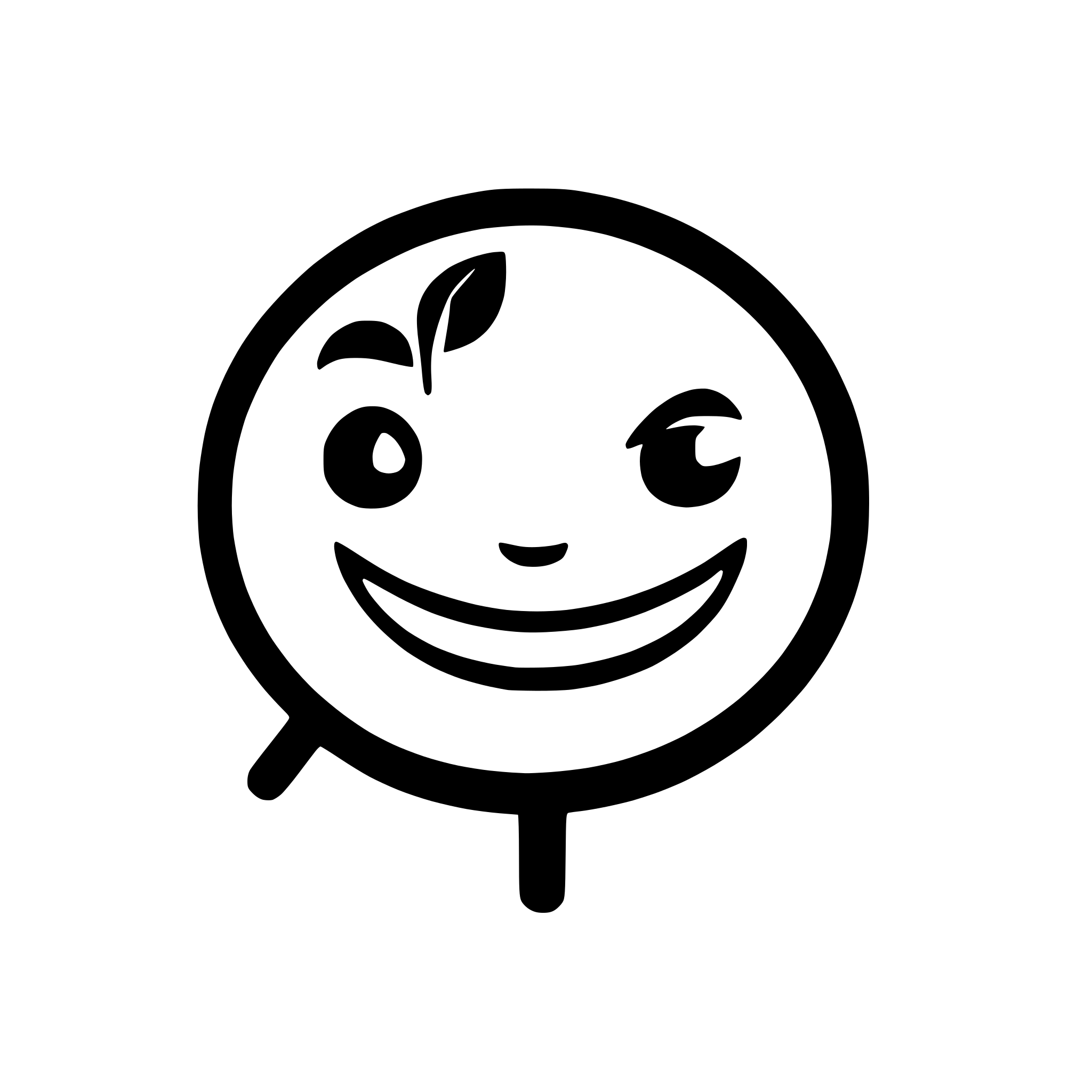 AI-generated SVG of a an icon for a chatbot, smiley and happy